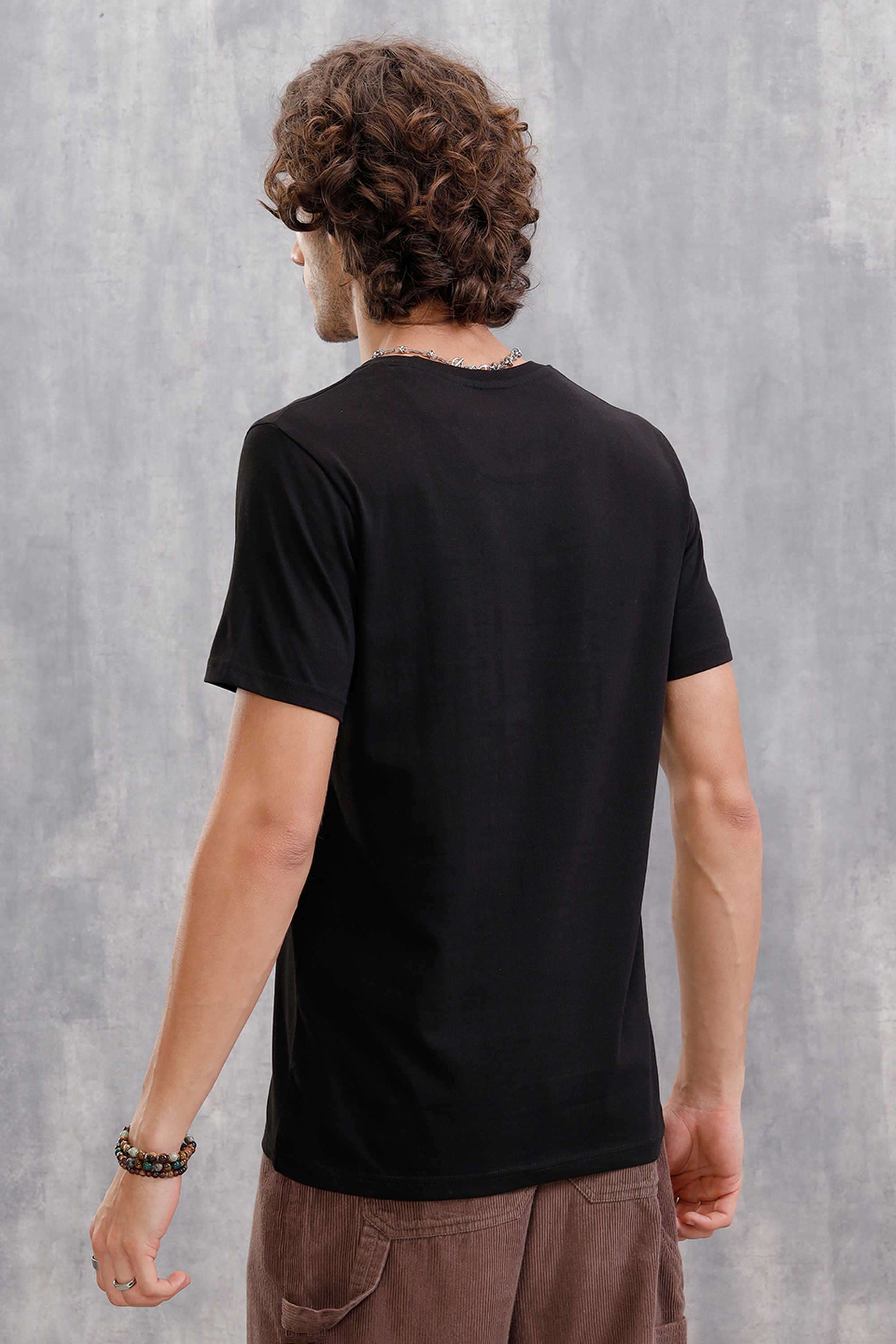 Solid-Cotton-Round-Neck-Men-s-T-Shirt