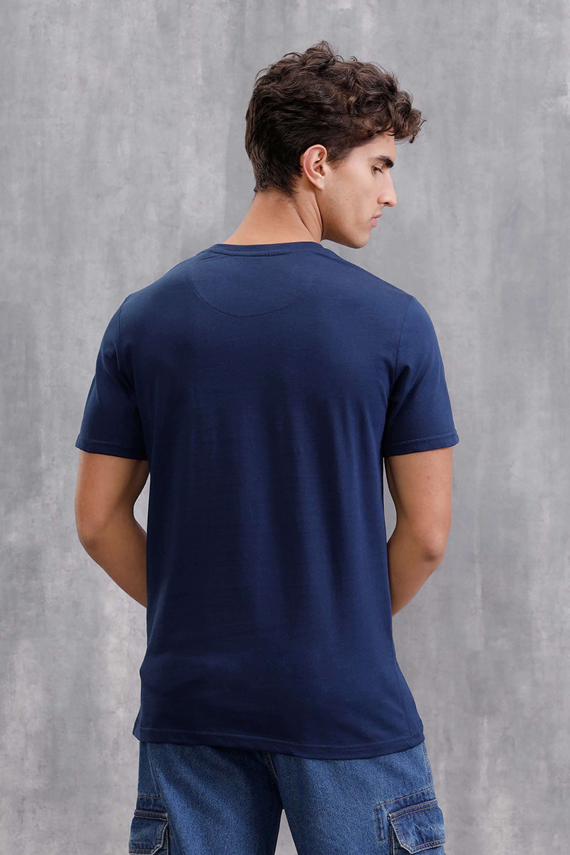Solid-Cotton-Round-Neck-Men-s-T-Shirt