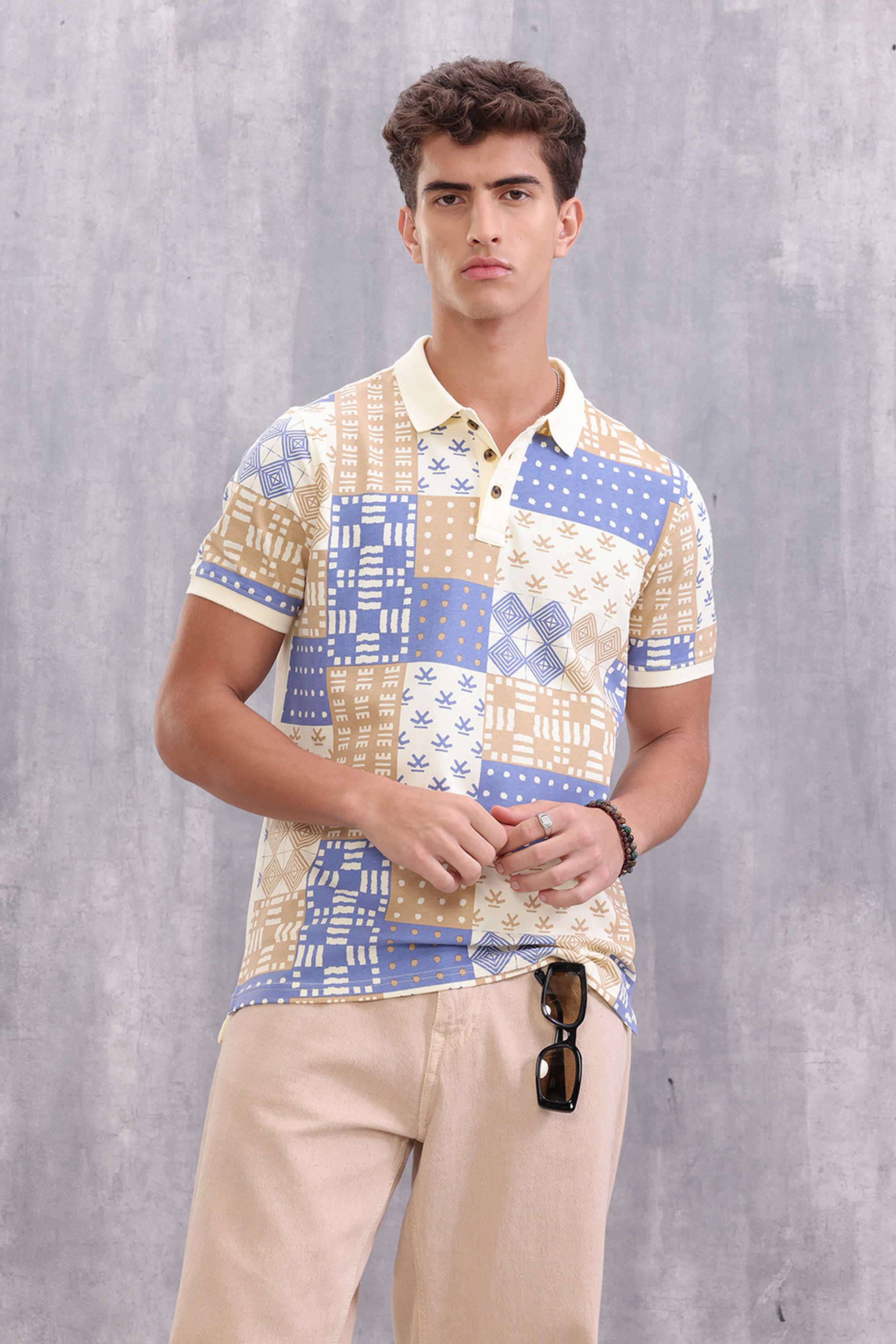 Solid-Cotton-Polo-Men-s-T-Shirt