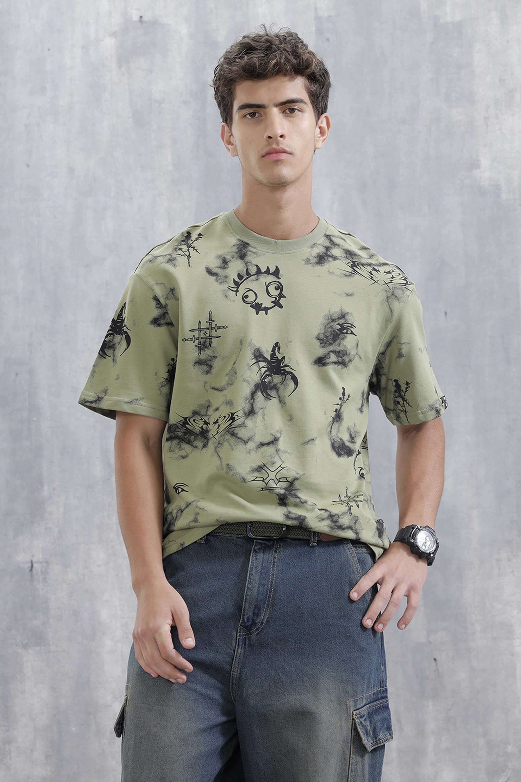 Solid-Cotton-Round-Neck-Men-s-T-Shirt