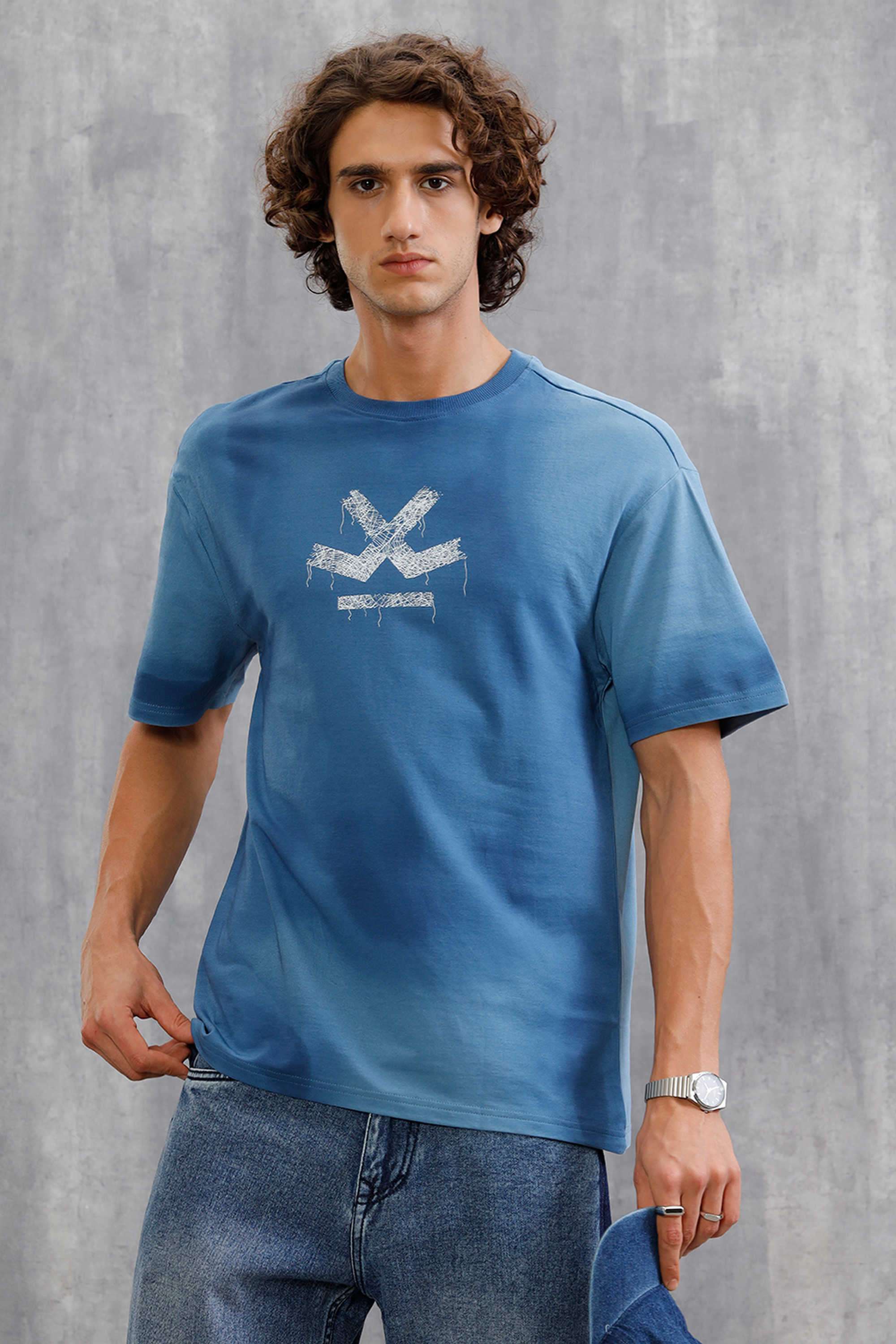 Solid-Cotton-Oversized-Fit-Men-T-Shirt