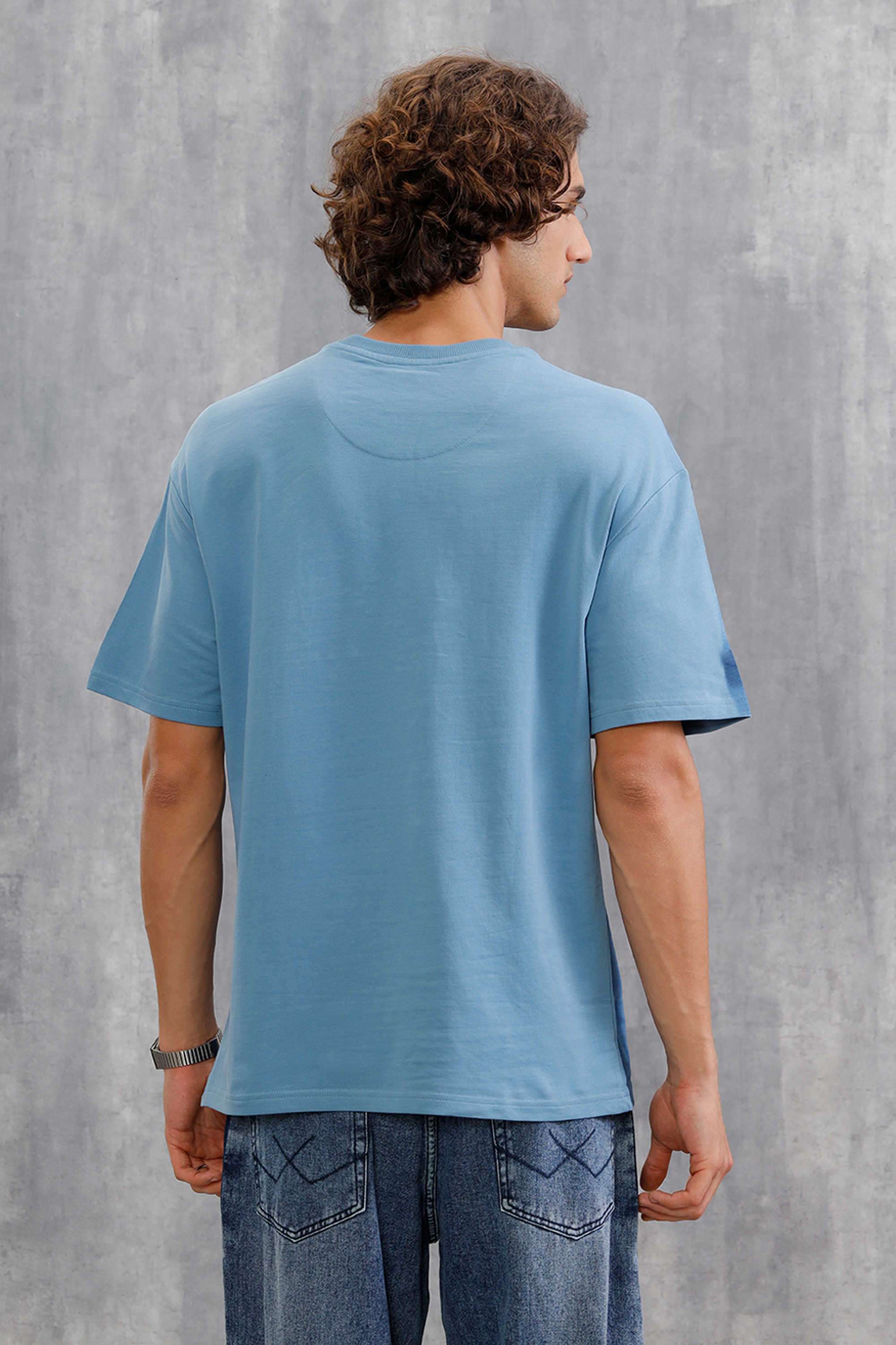 Solid-Cotton-Oversized-Fit-Men-T-Shirt