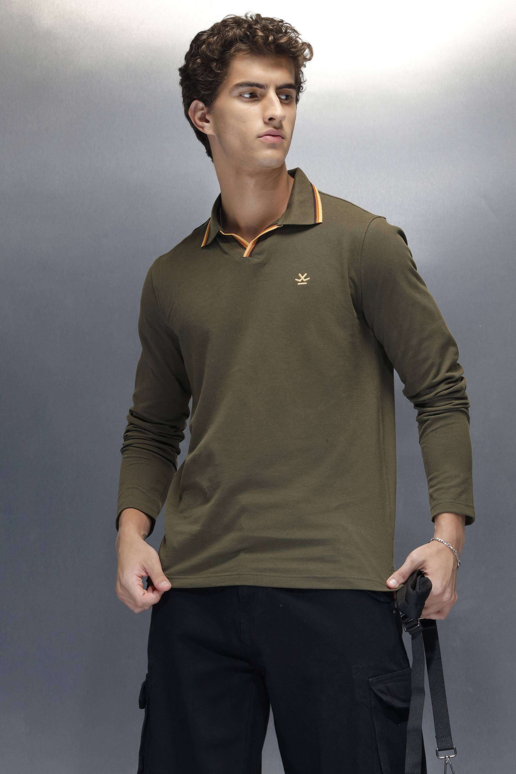 Solid-Cotton-Slim-Fit-Men-s-T-Shirt