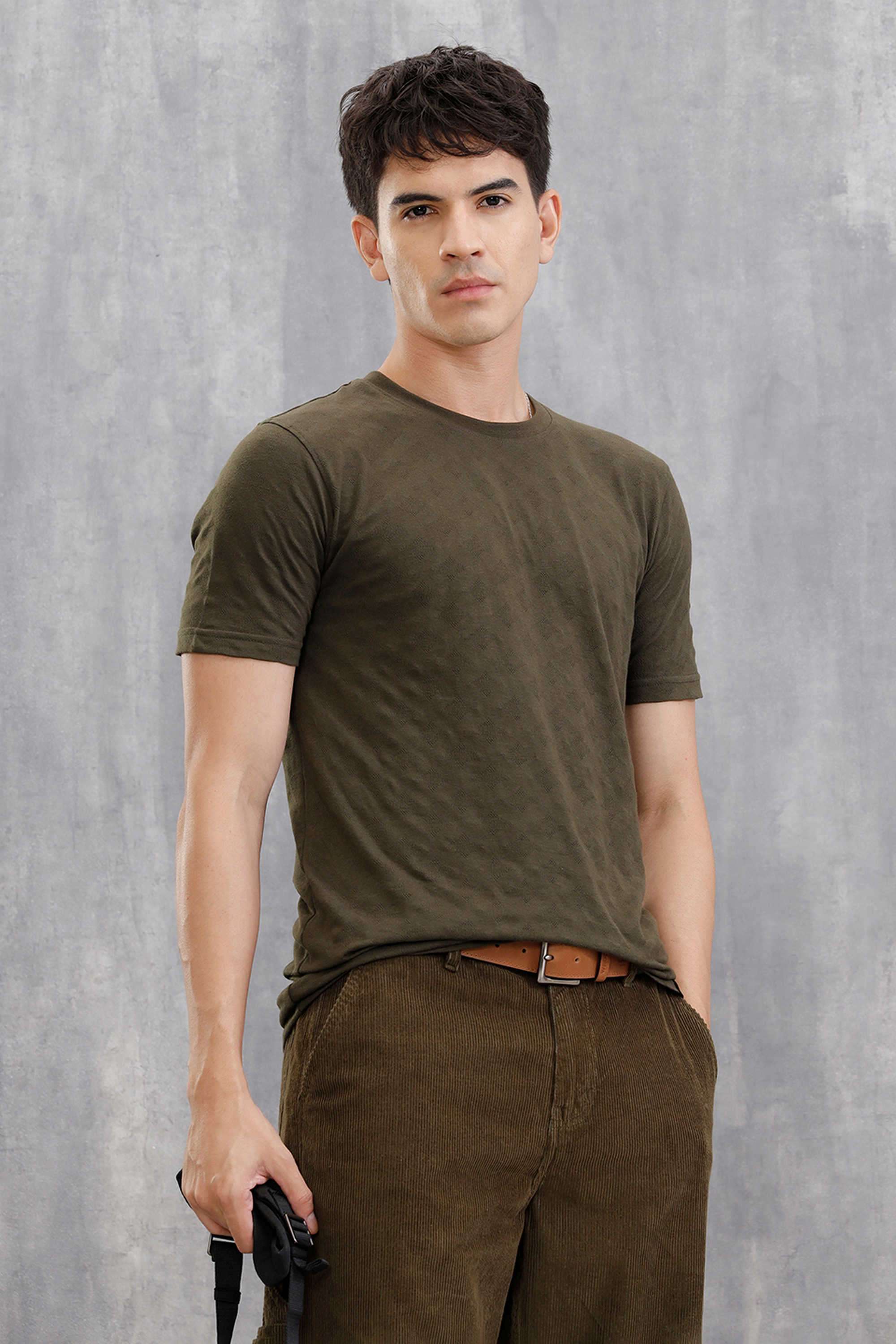 Solid-Cotton-Round-Neck-Men-s-T-Shirt
