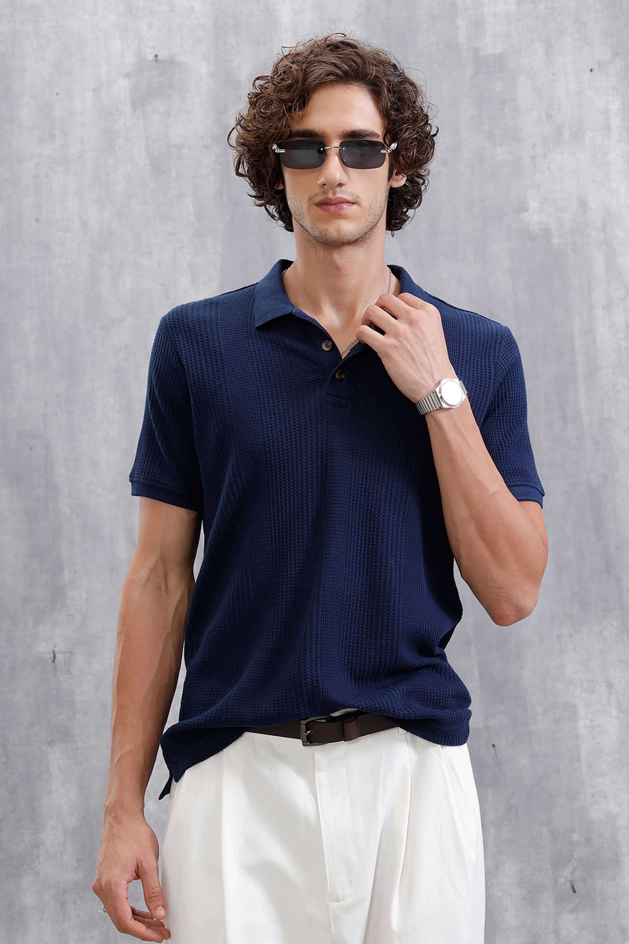 Solid-Cotton-Polo-Men-s-T-Shirt