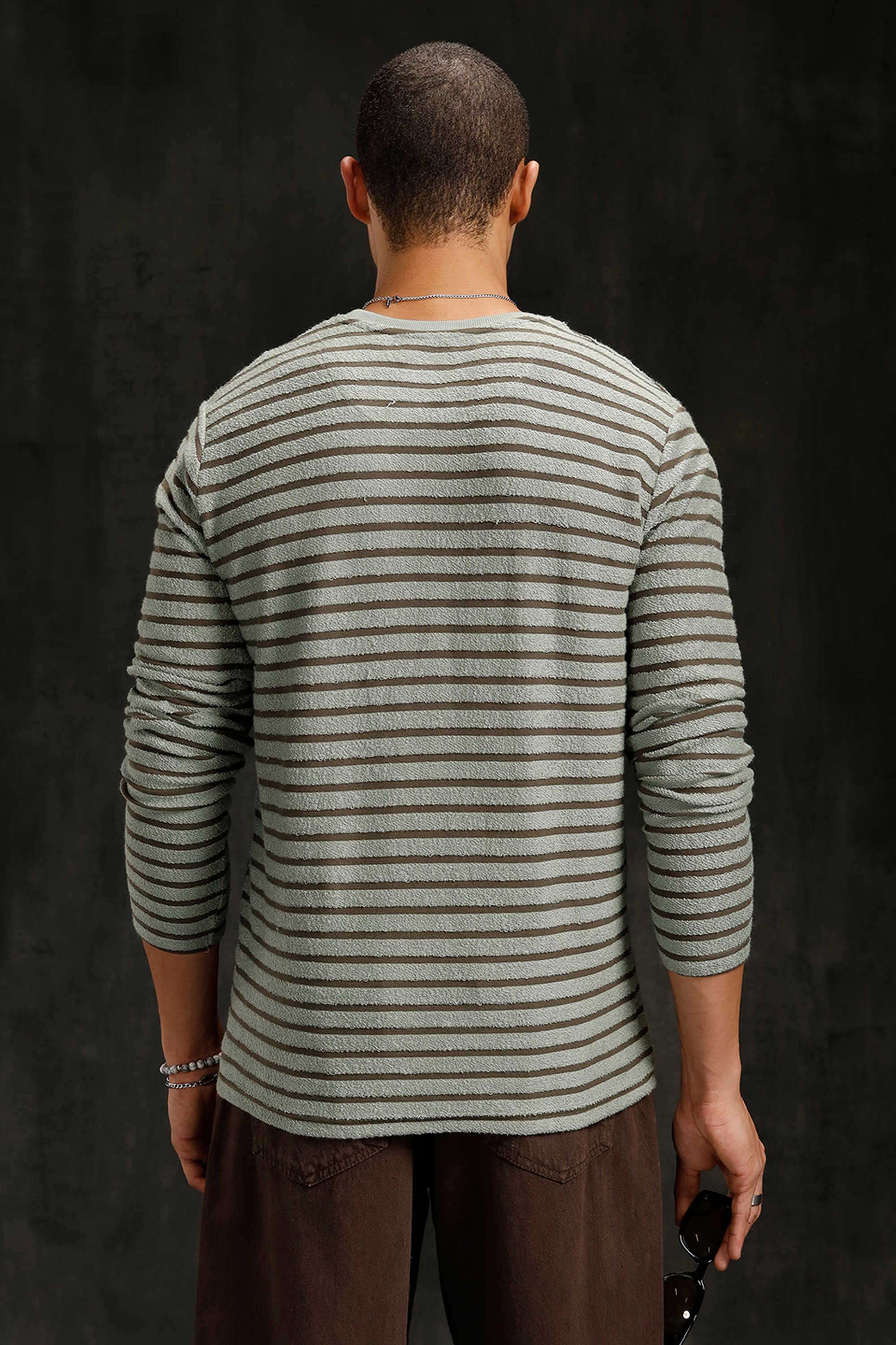 Textured-Cotton-Round-Neck-Men-s-T-Shirt