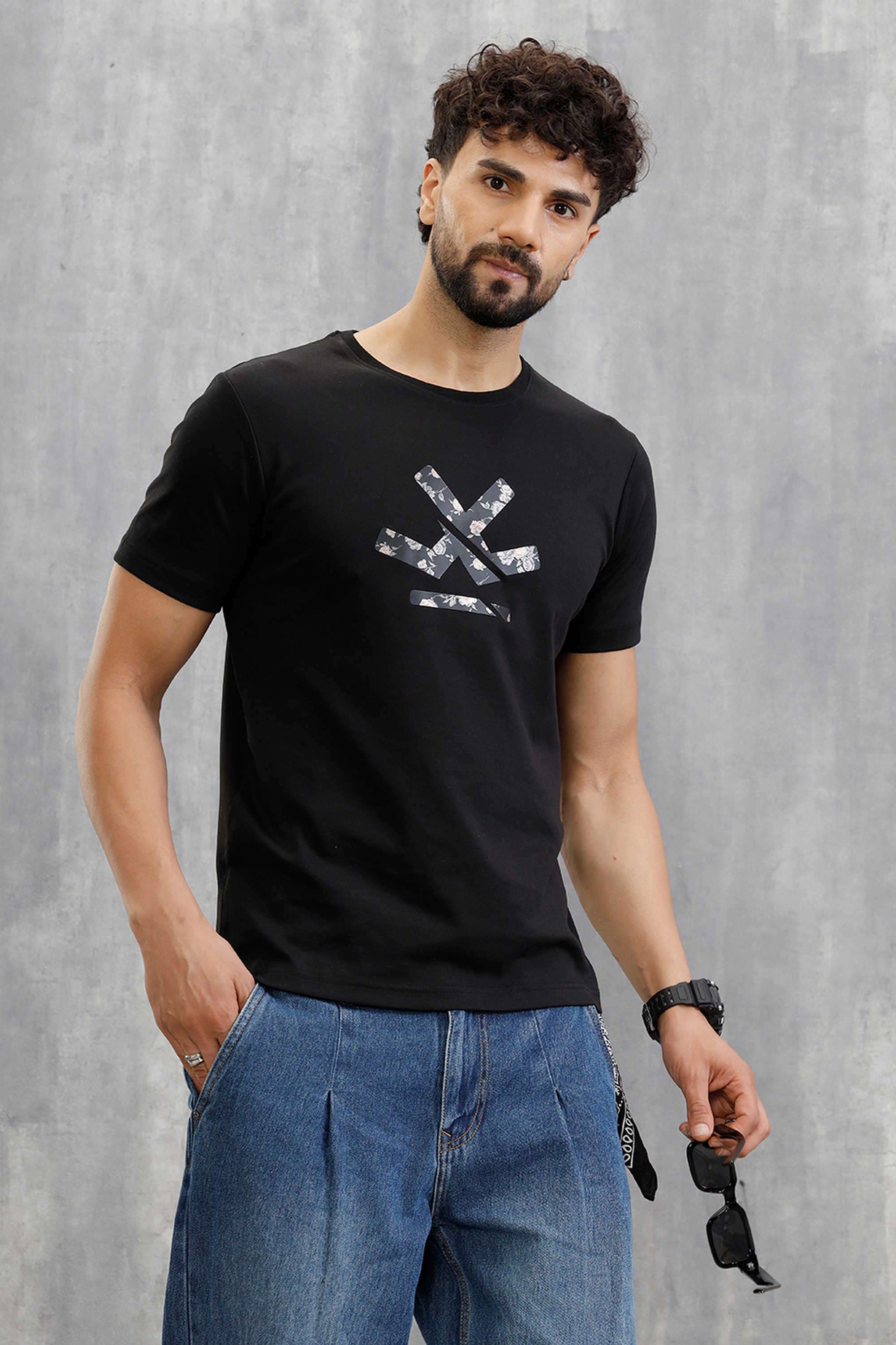 Solid-Cotton-Round-Neck-Men-s-T-Shirt
