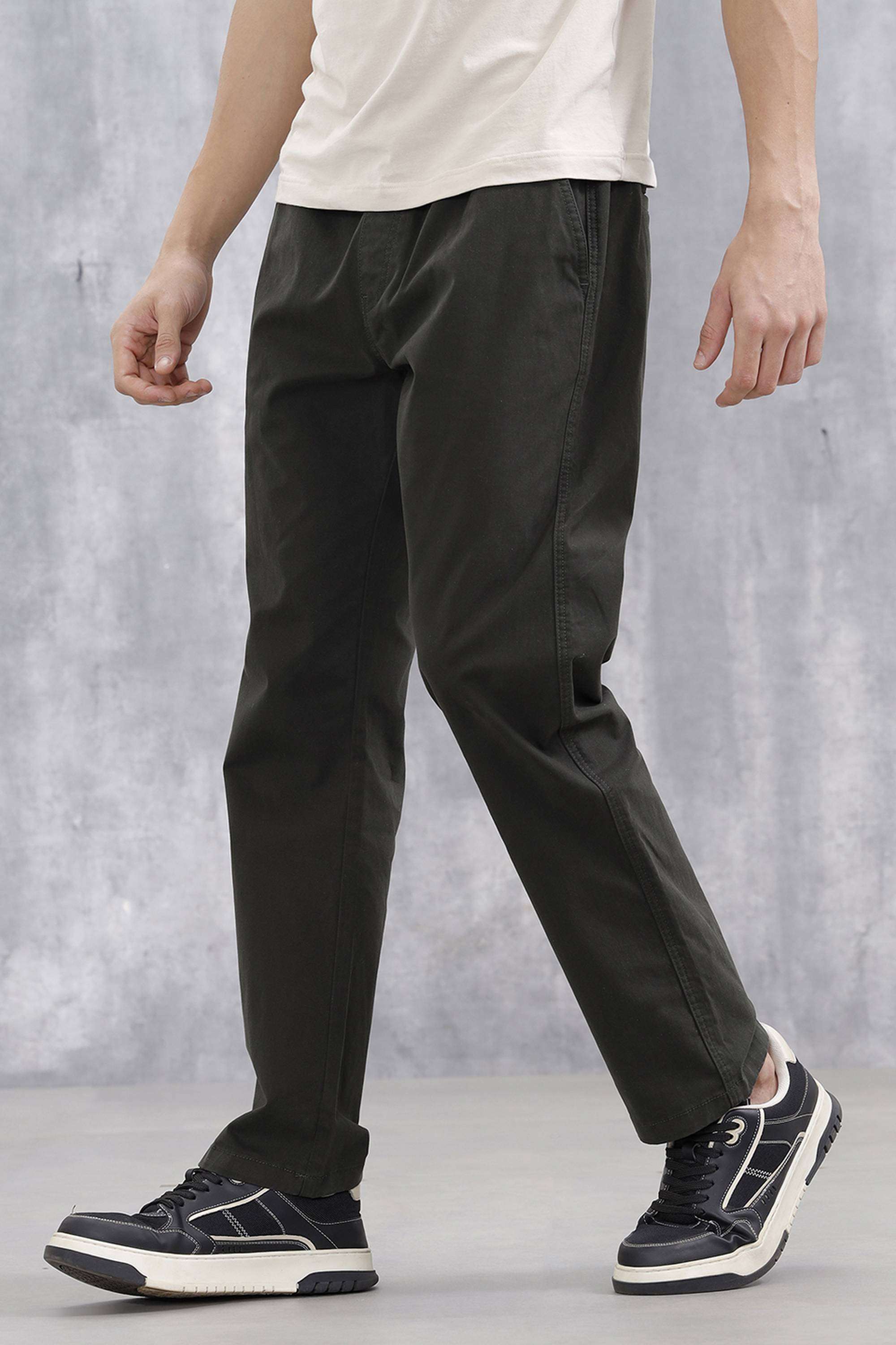 Solid-Cotton-Straight-Fit-Men-s-Trousers