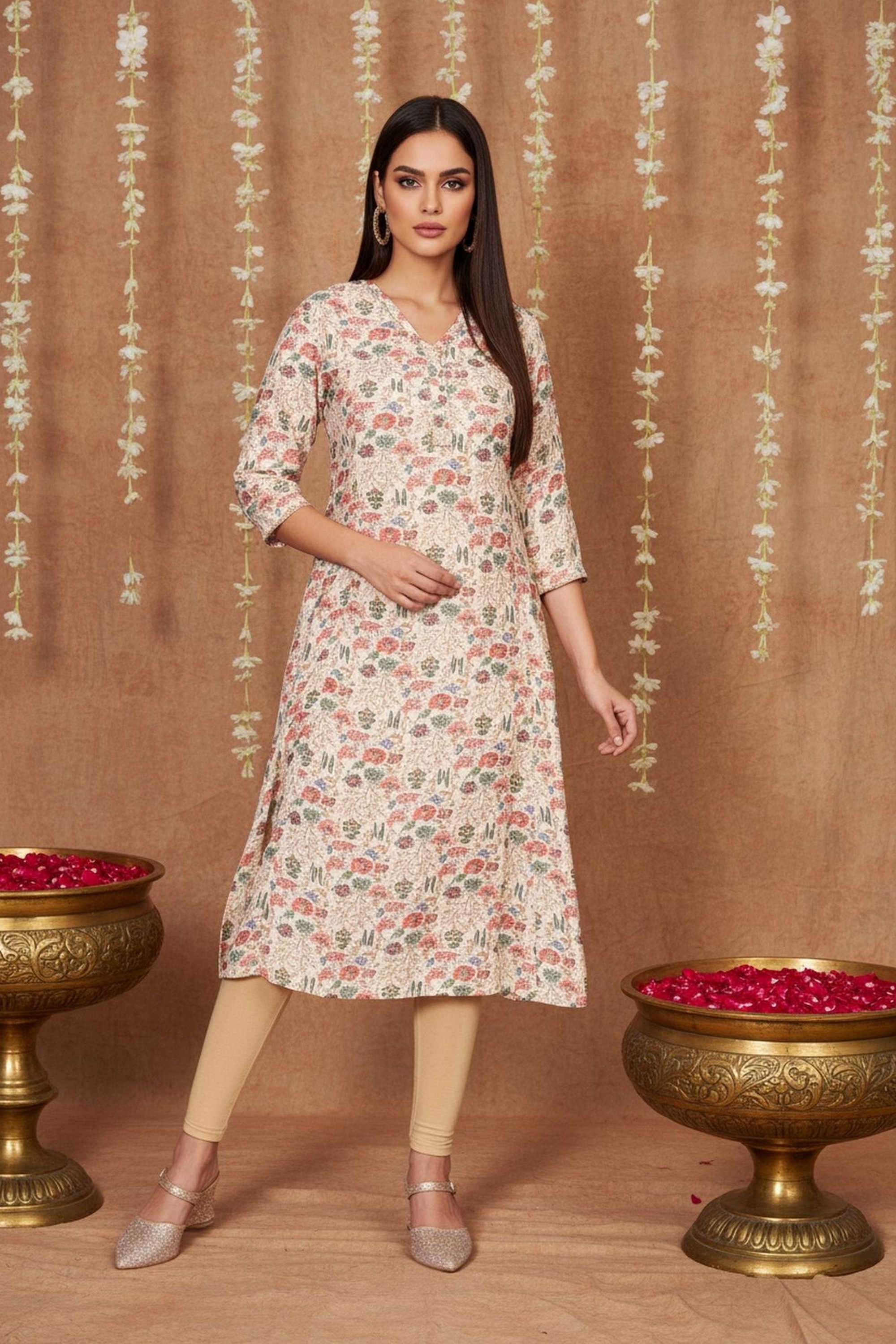 Textured-Blended-Fabric-Women-s-Festive-Wear-Kurta