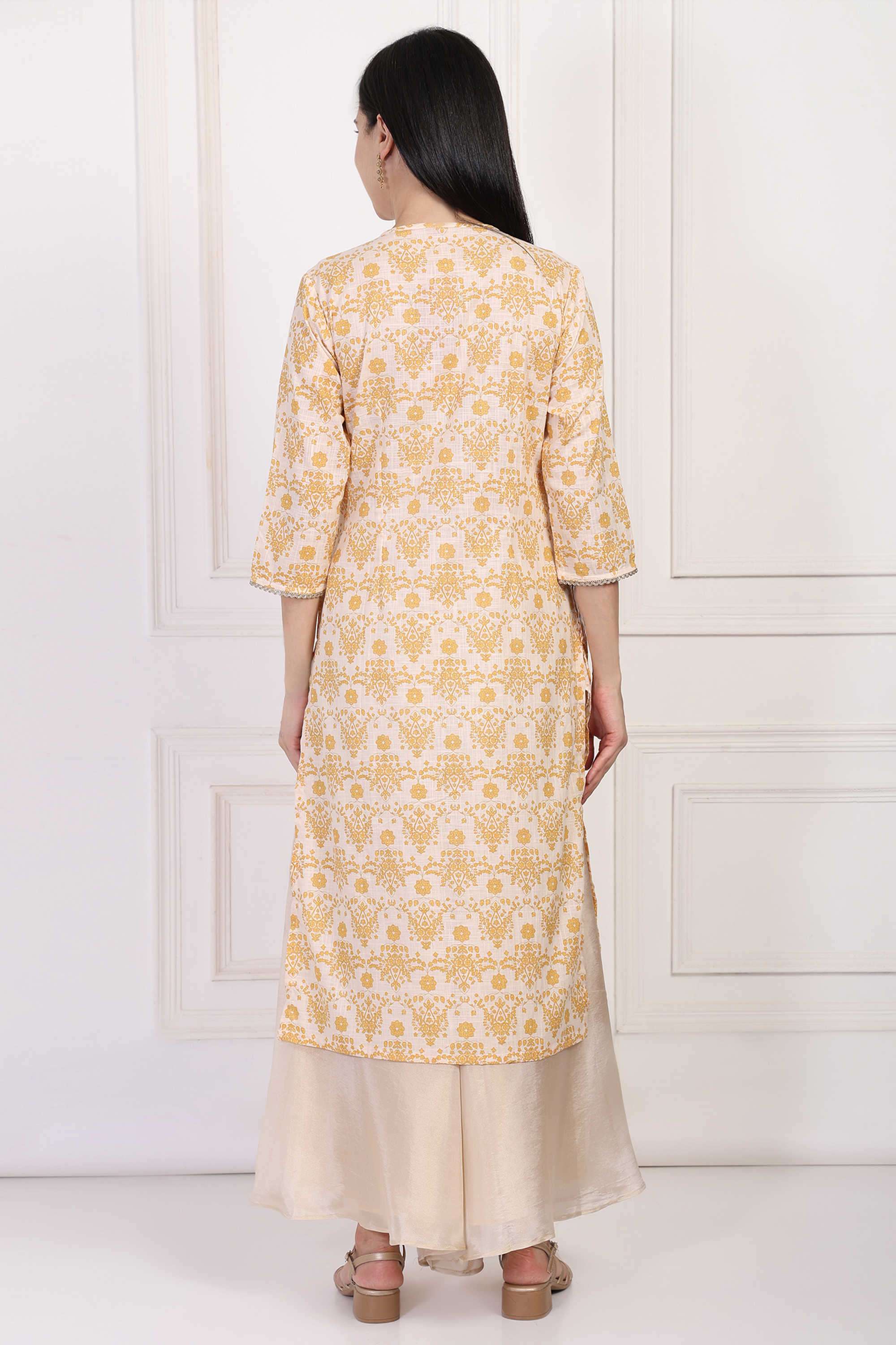 Textured-Viscose-Women-Casual-Wear-Kurta
