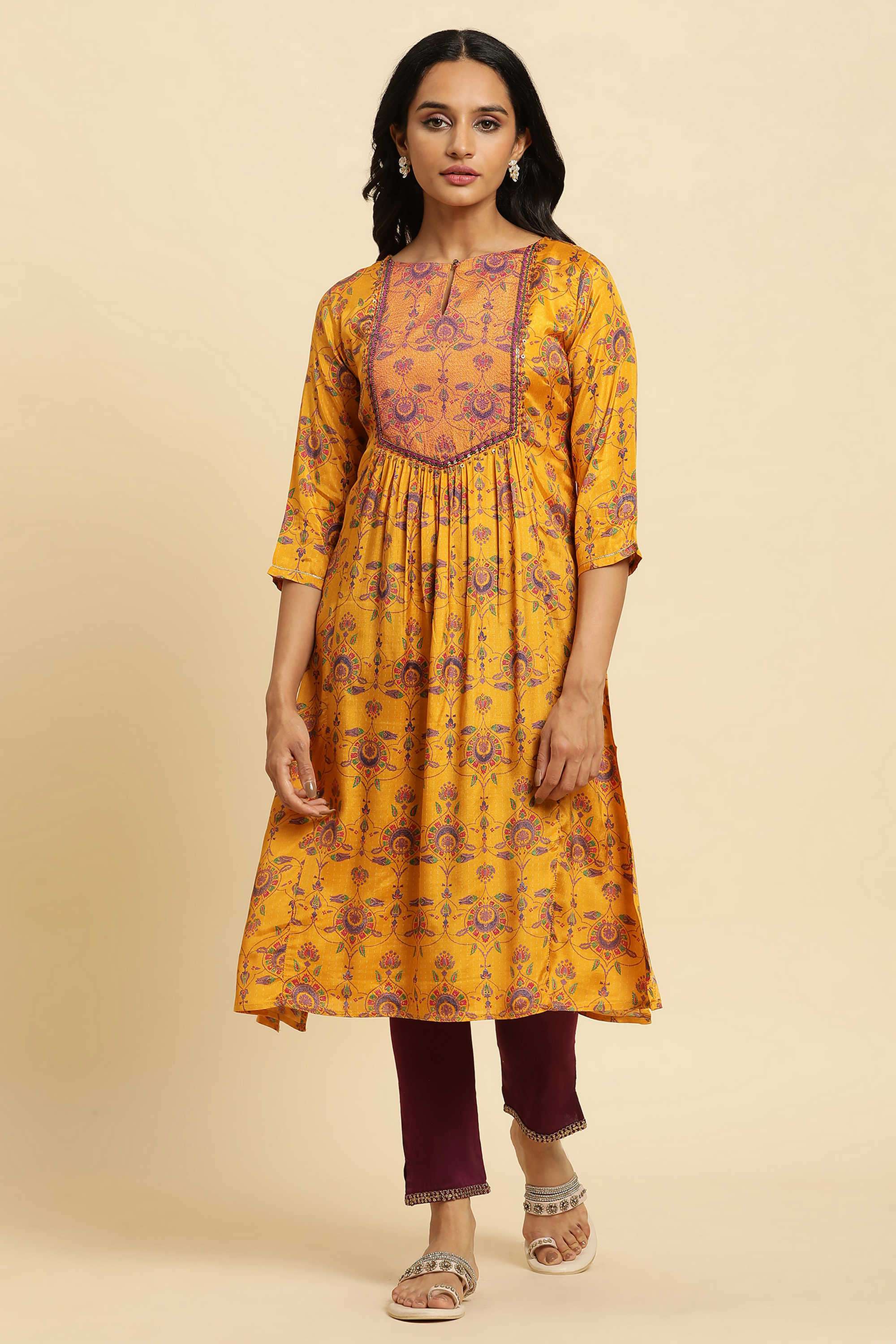 Floral-Viscose-Women-s-Festive-Wear-Kurta