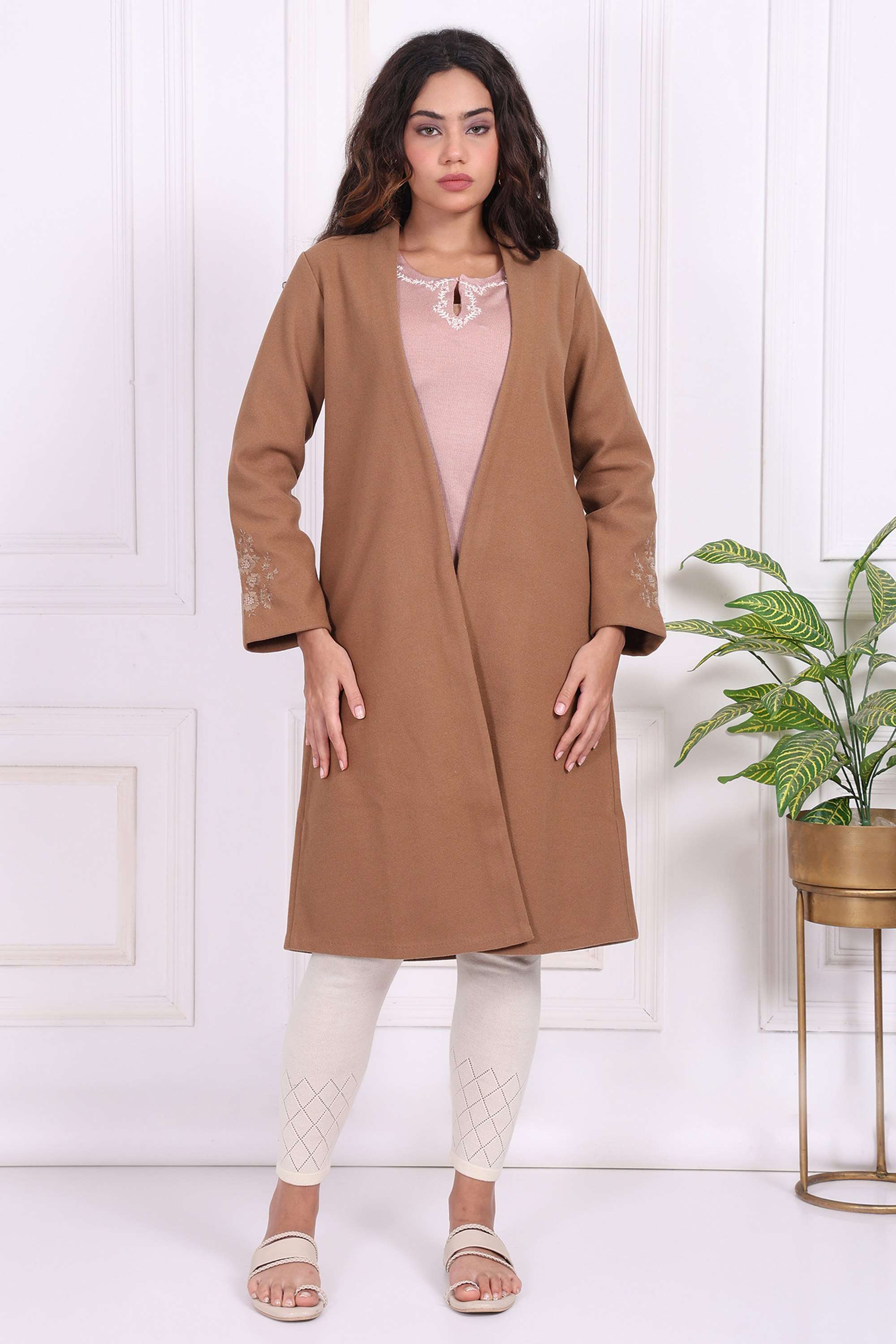 Textured-Polyester-Women-s-Coat