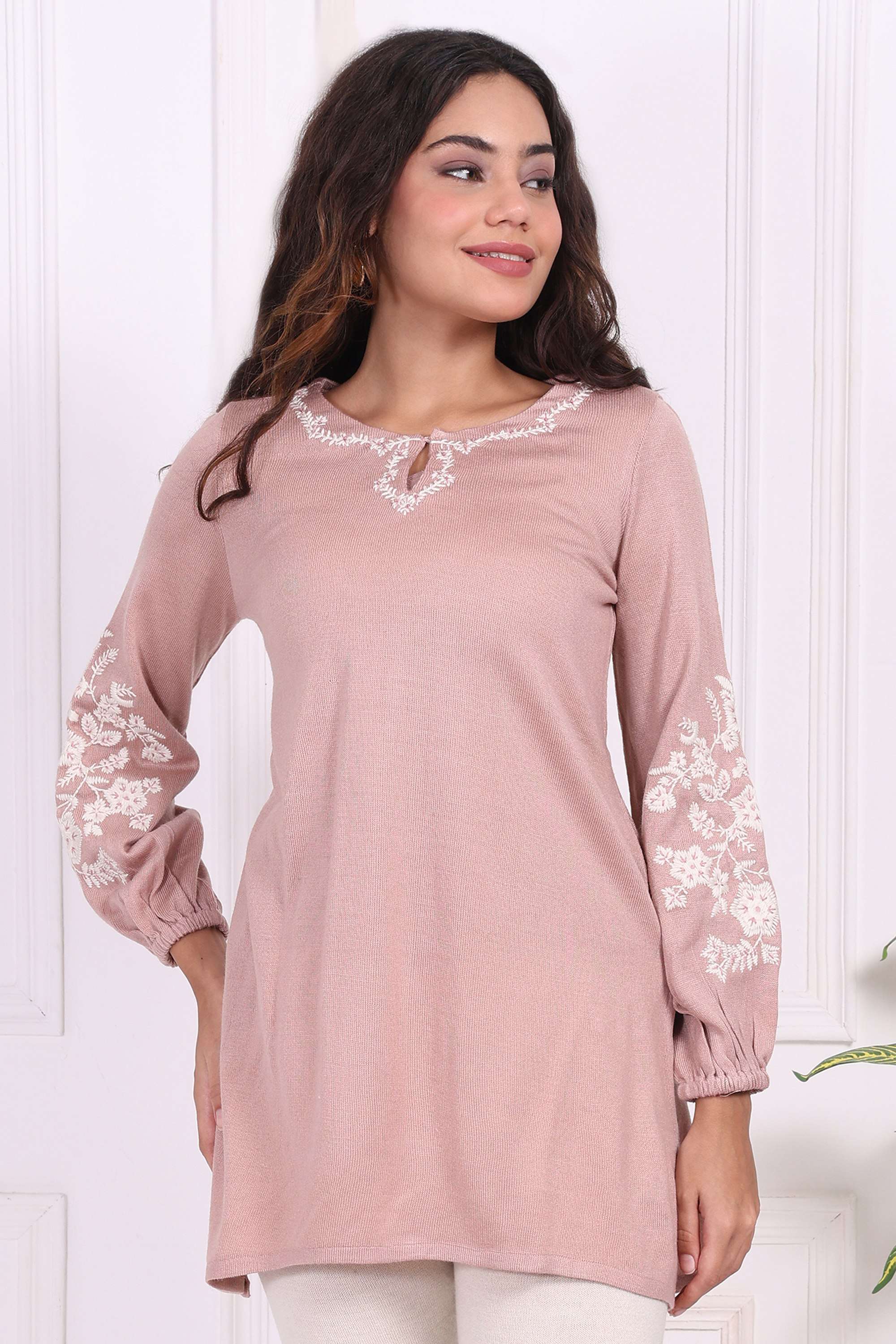Embroidered-Acrylic-Women-s-Tunic