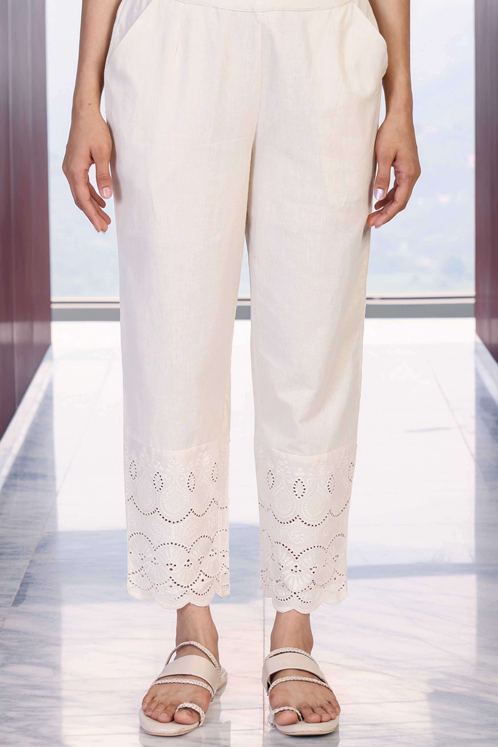 Textured-Blended-Fabric-Women-s-Festive-Wear-Pants