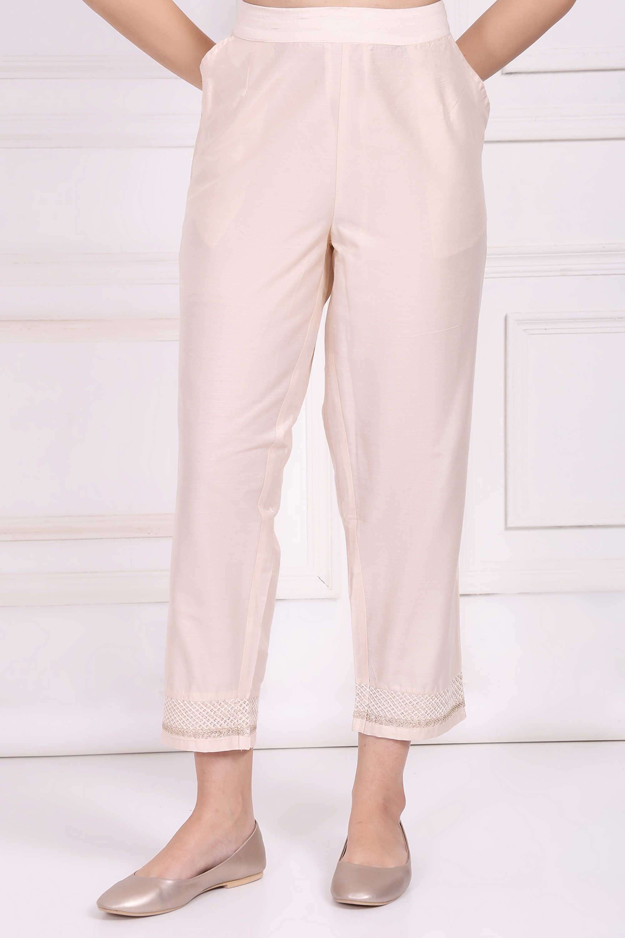 Embroidered-Blended-Fabric-Women-s-Festive-Wear-Pants