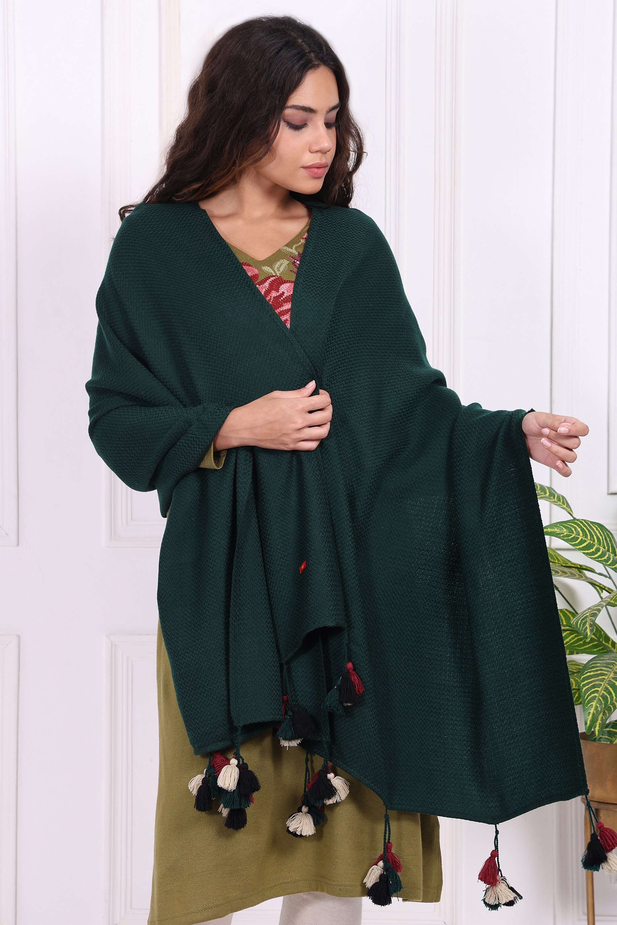 Solid-Blended-Fabric-Women-s-Shawl