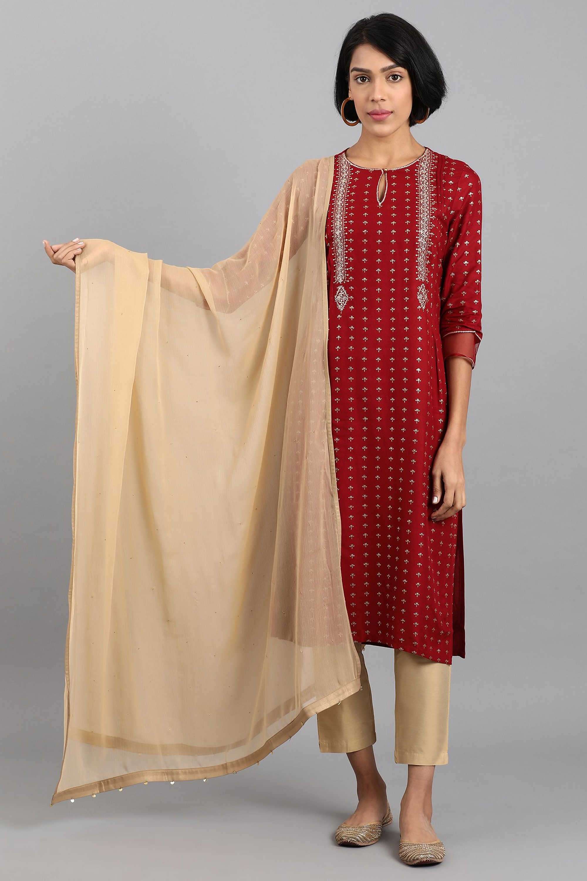 Solid-Polyester-Woven-Women-s-Dupatta