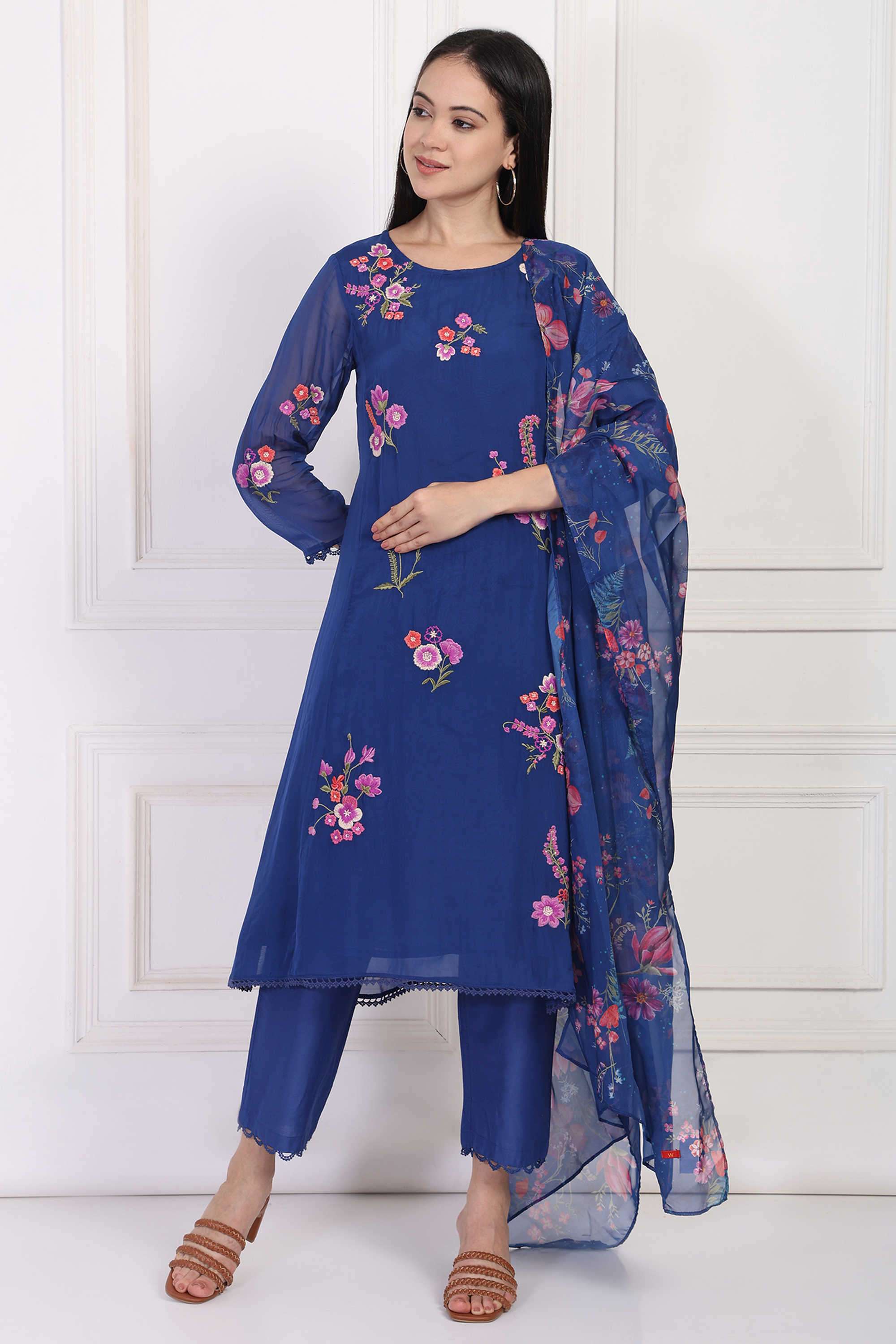 Embroidered-Viscose-Women-s-Festive-Wear-Kurta-Set