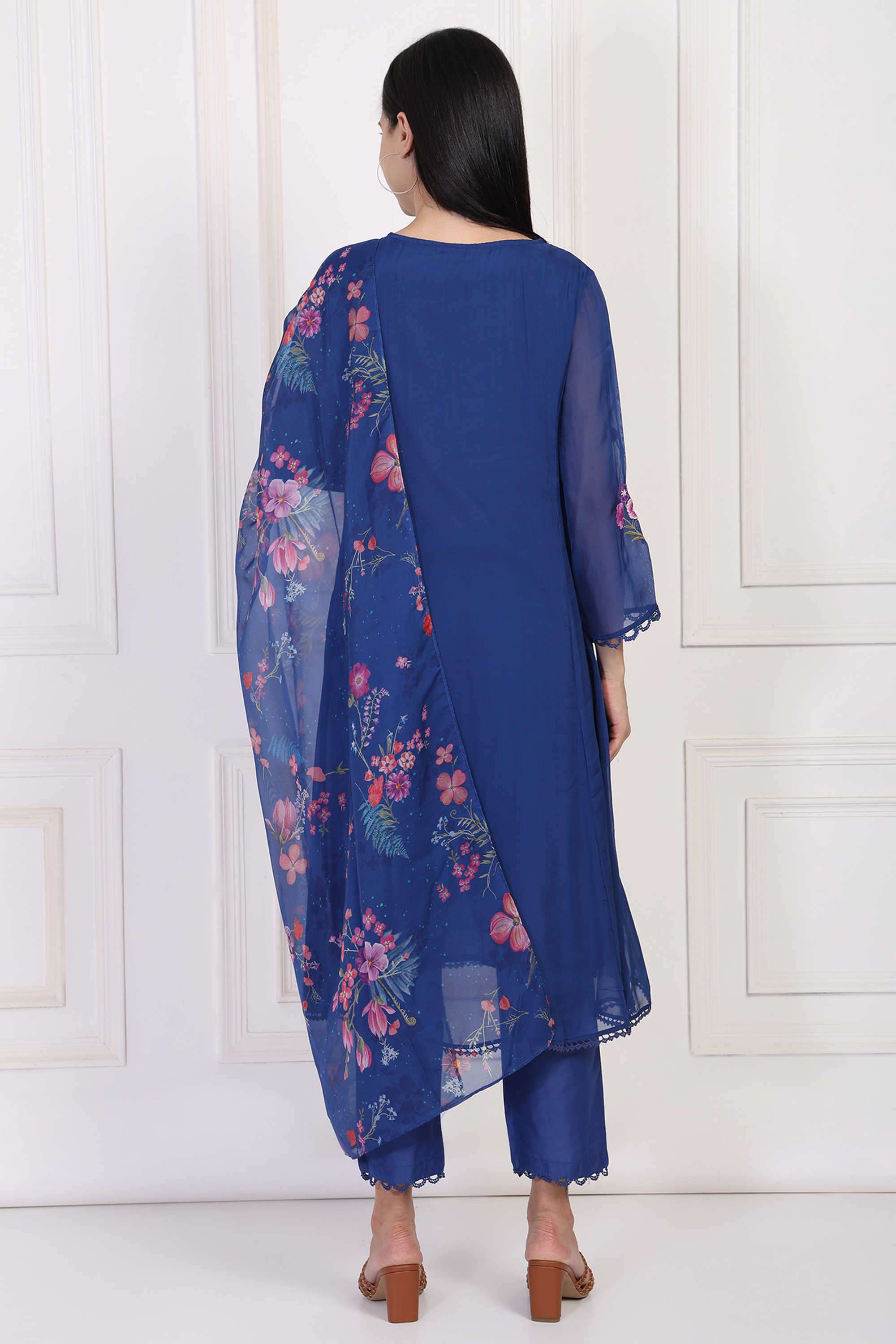 Embroidered-Viscose-Women-Kurta-Set