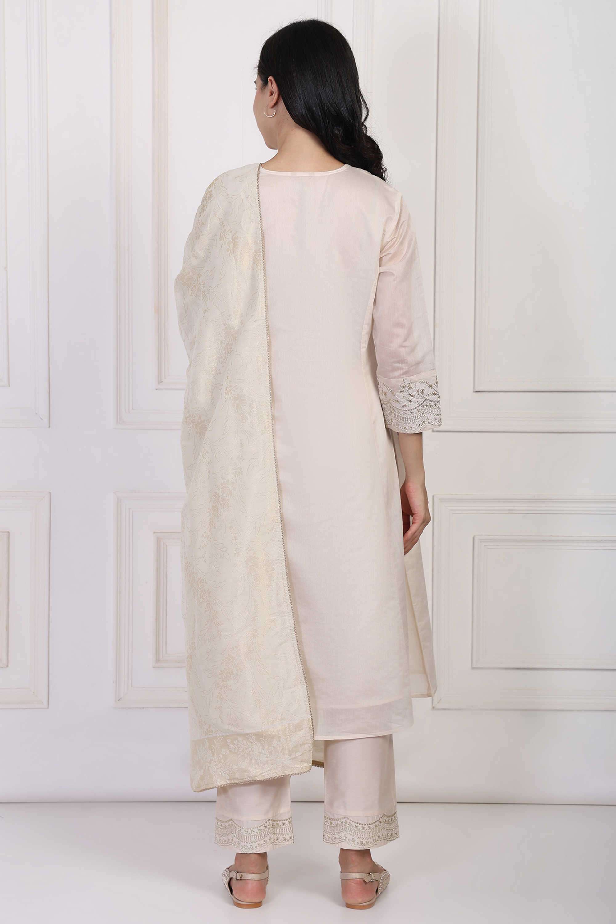 Embellished-Blended-Fabric-Women-Kurta-Set