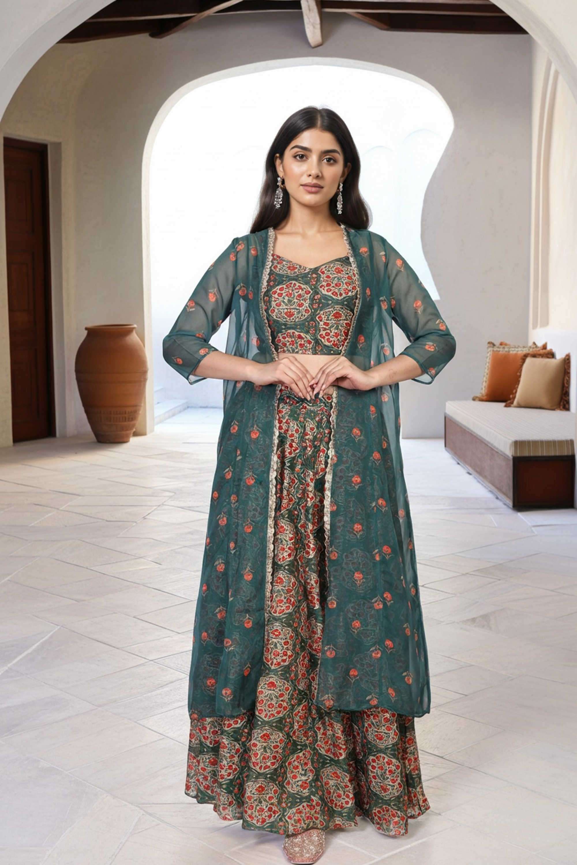 Textured-Blended-Fabric-Women-s-Top