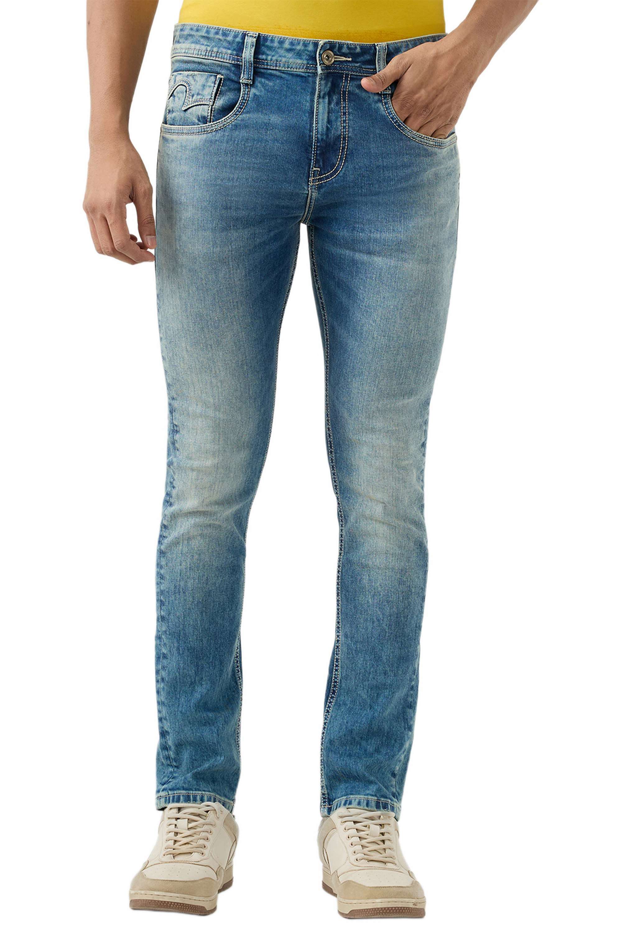 Solid-Cotton-Stretch-Slim-Fit-Men-s-Jeans