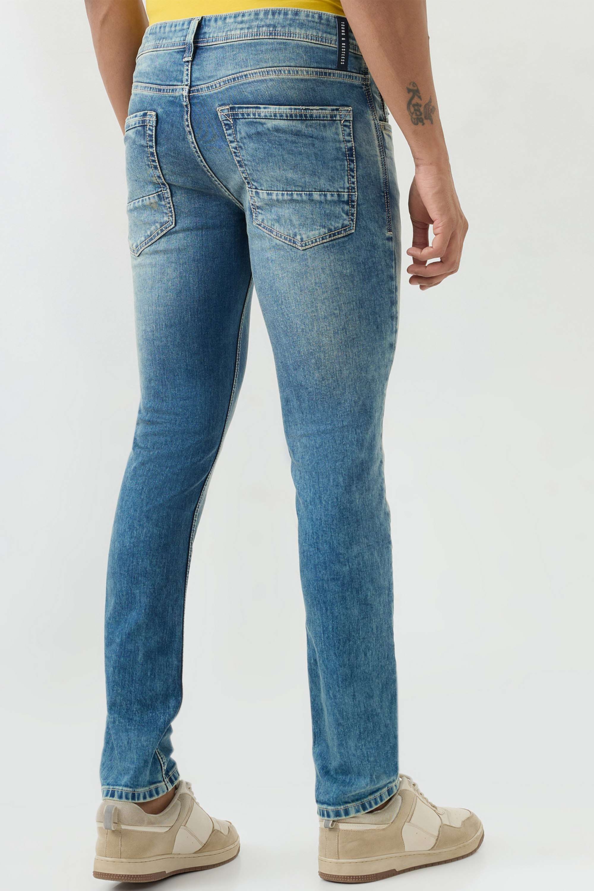 Solid-Cotton-Stretch-Slim-Fit-Men-s-Jeans