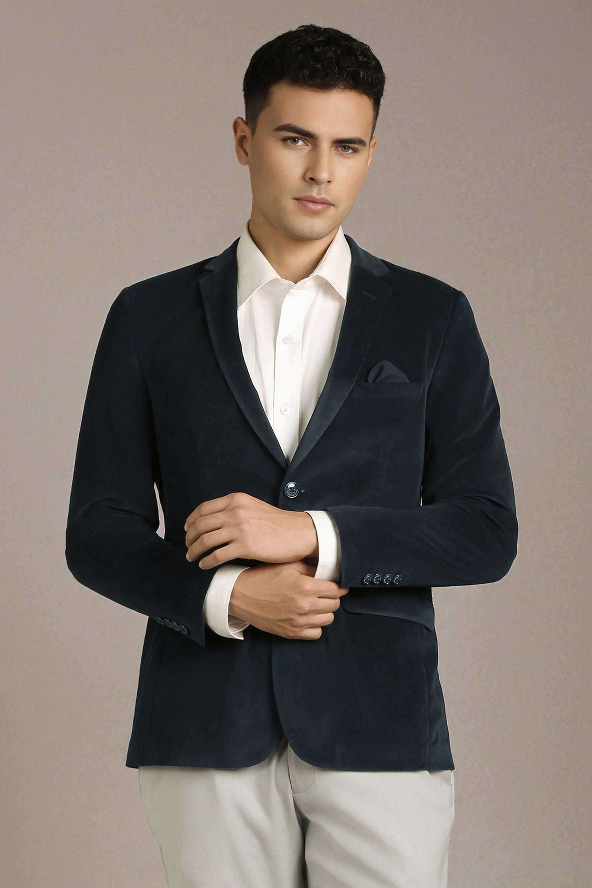 Textured-Polyester-Super-Slim-Fit-Men-s-Formal-Blazer