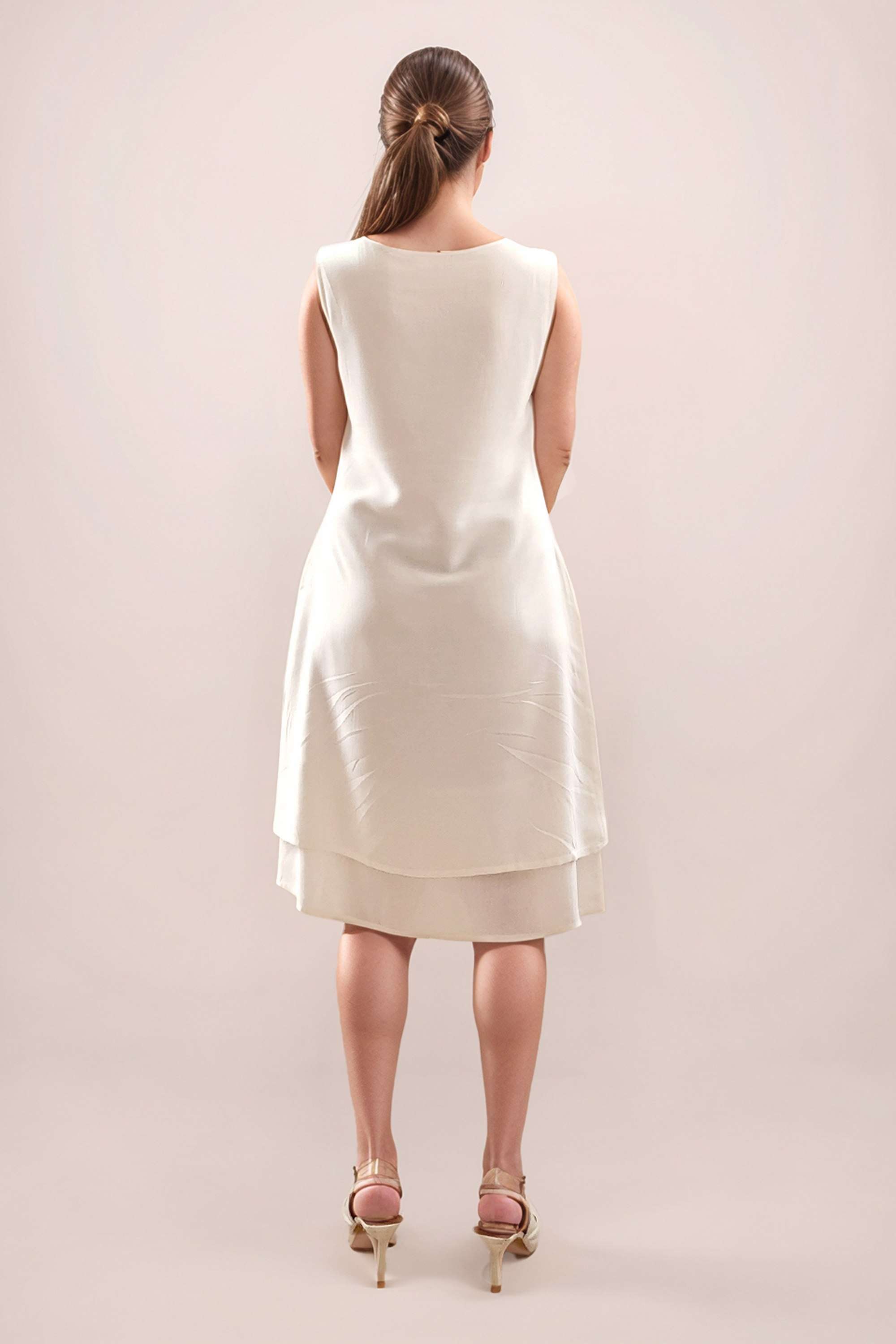 Floral-Round-Neck-Rayon-Women-Dress