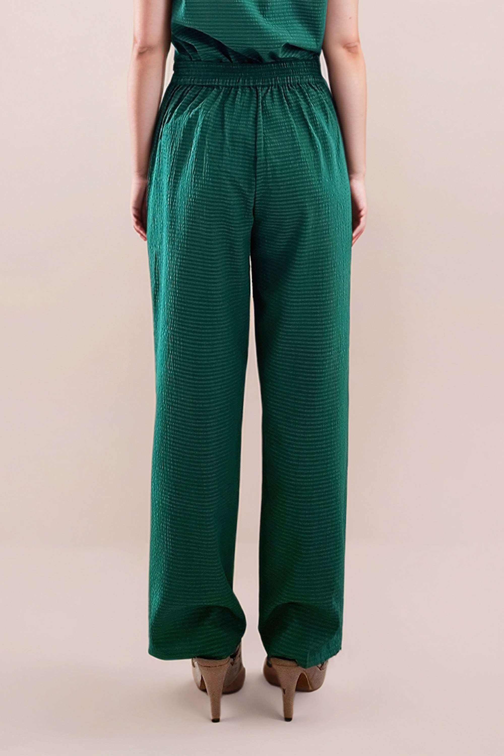 Textured-Relaxed-Fit-Polyester-Women-s-Casual-Wear-Trousers