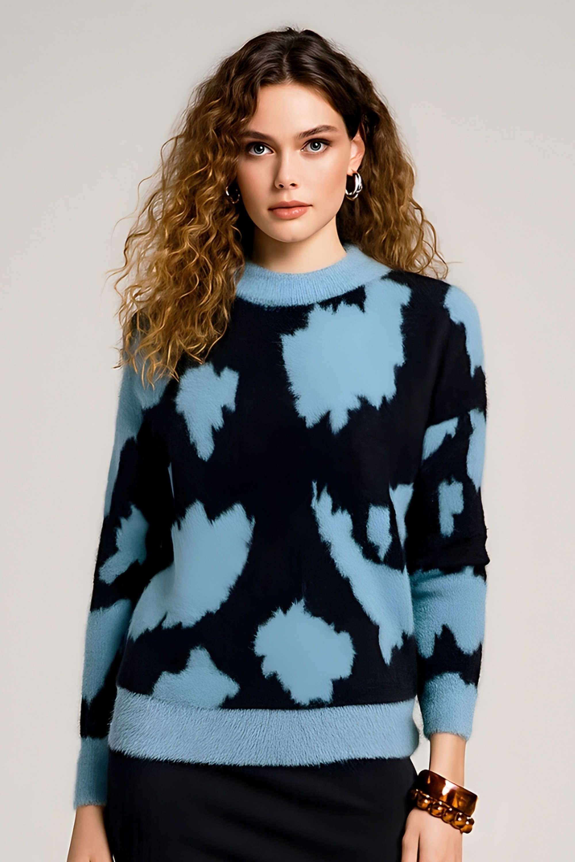 Textured-Blended-Fabric-Women-s-Winter-Wear-Sweater