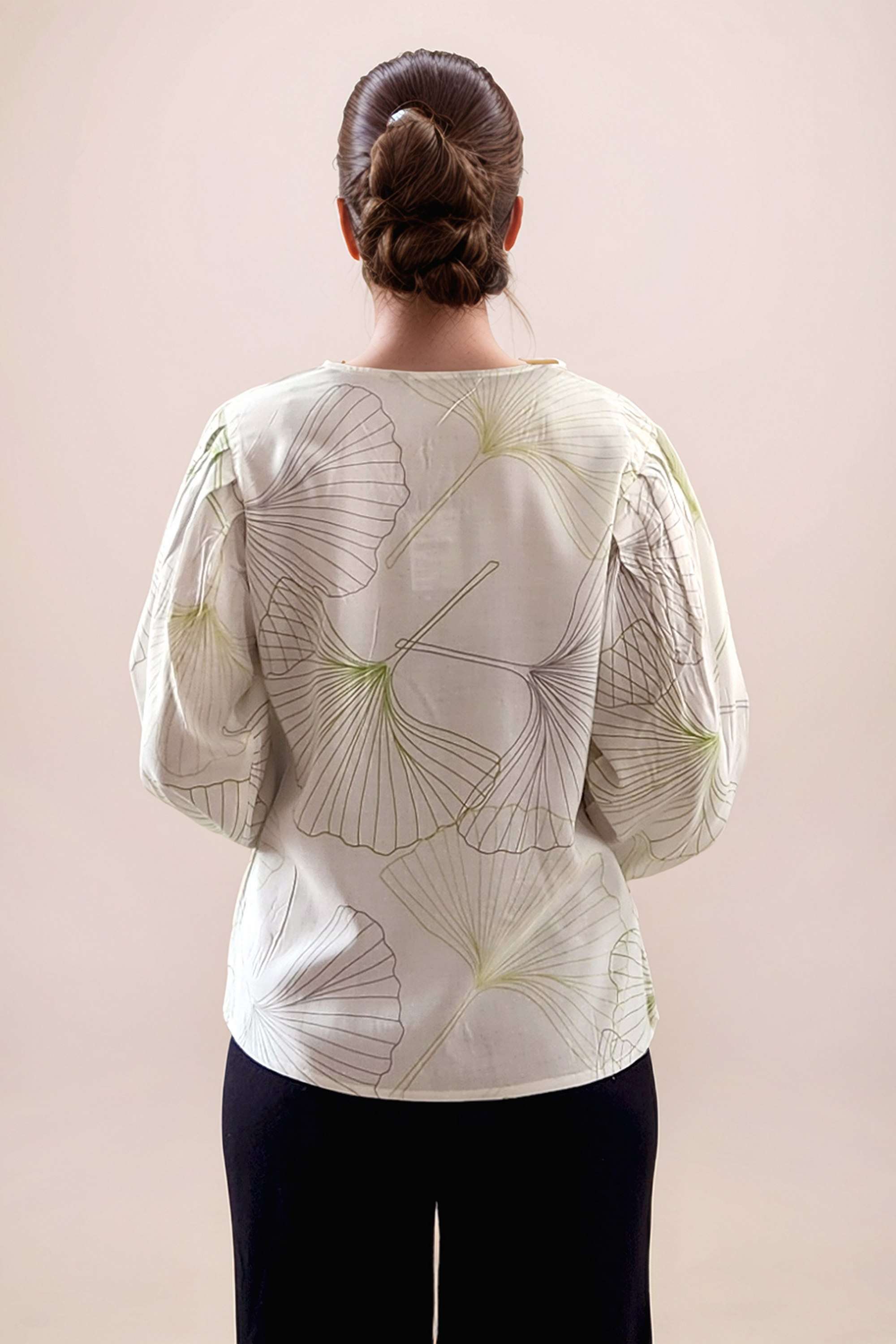 Printed-Rayon-V-Neck-Women-s-Top