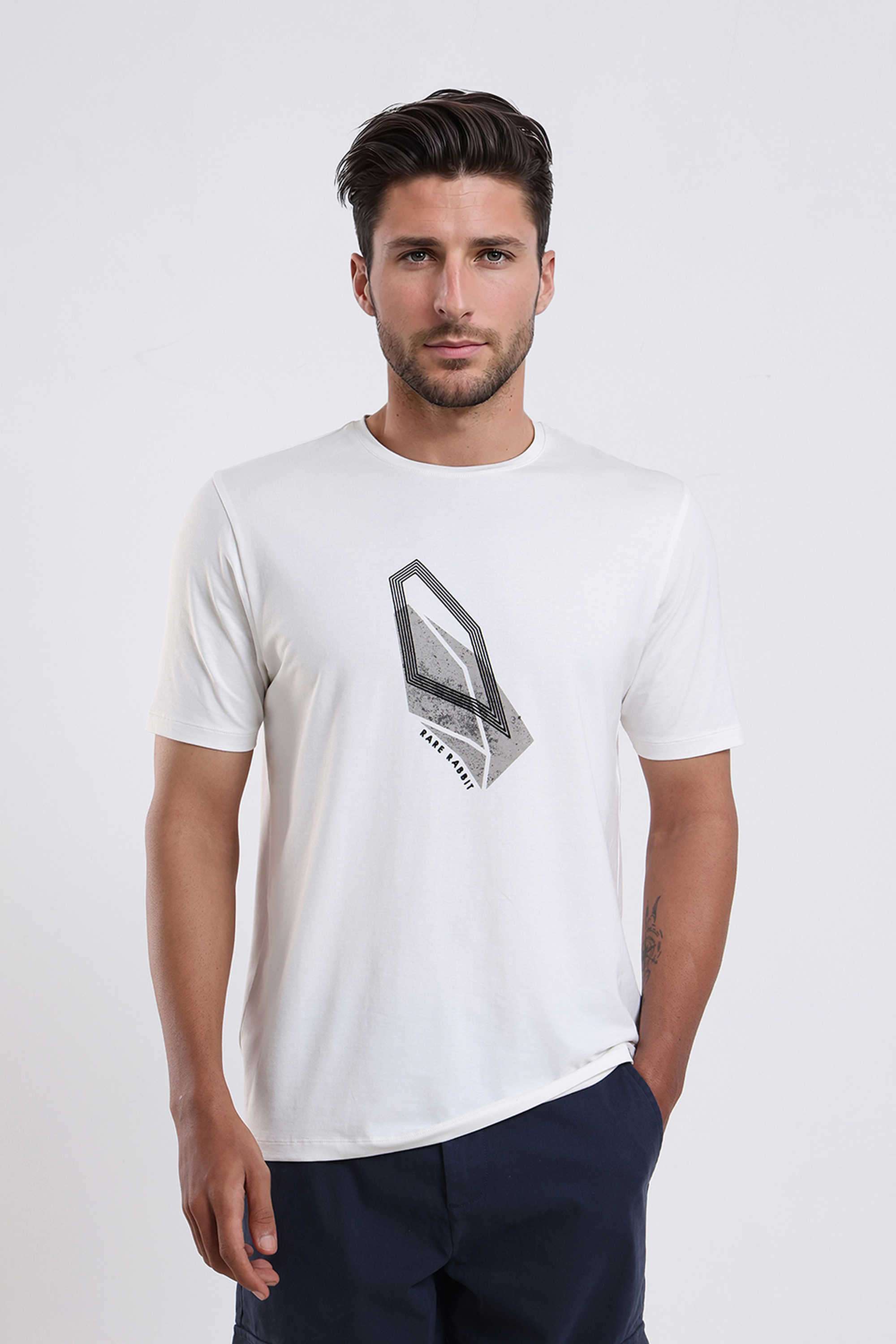 Solid-Cotton-Round-Neck-Men-s-T-Shirt