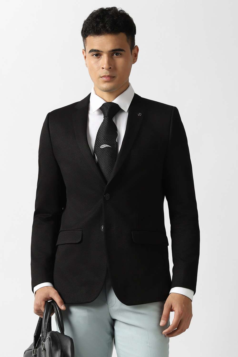 Solid-Polyester-Super-Slim-Fit-Men-s-Blazer