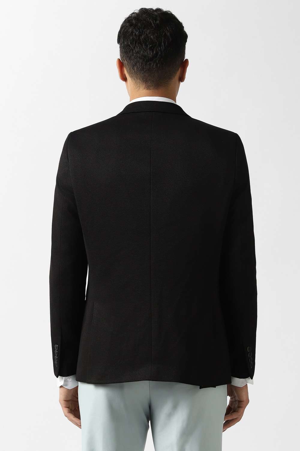 Solid-Polyester-Super-Slim-Fit-Men-s-Blazer