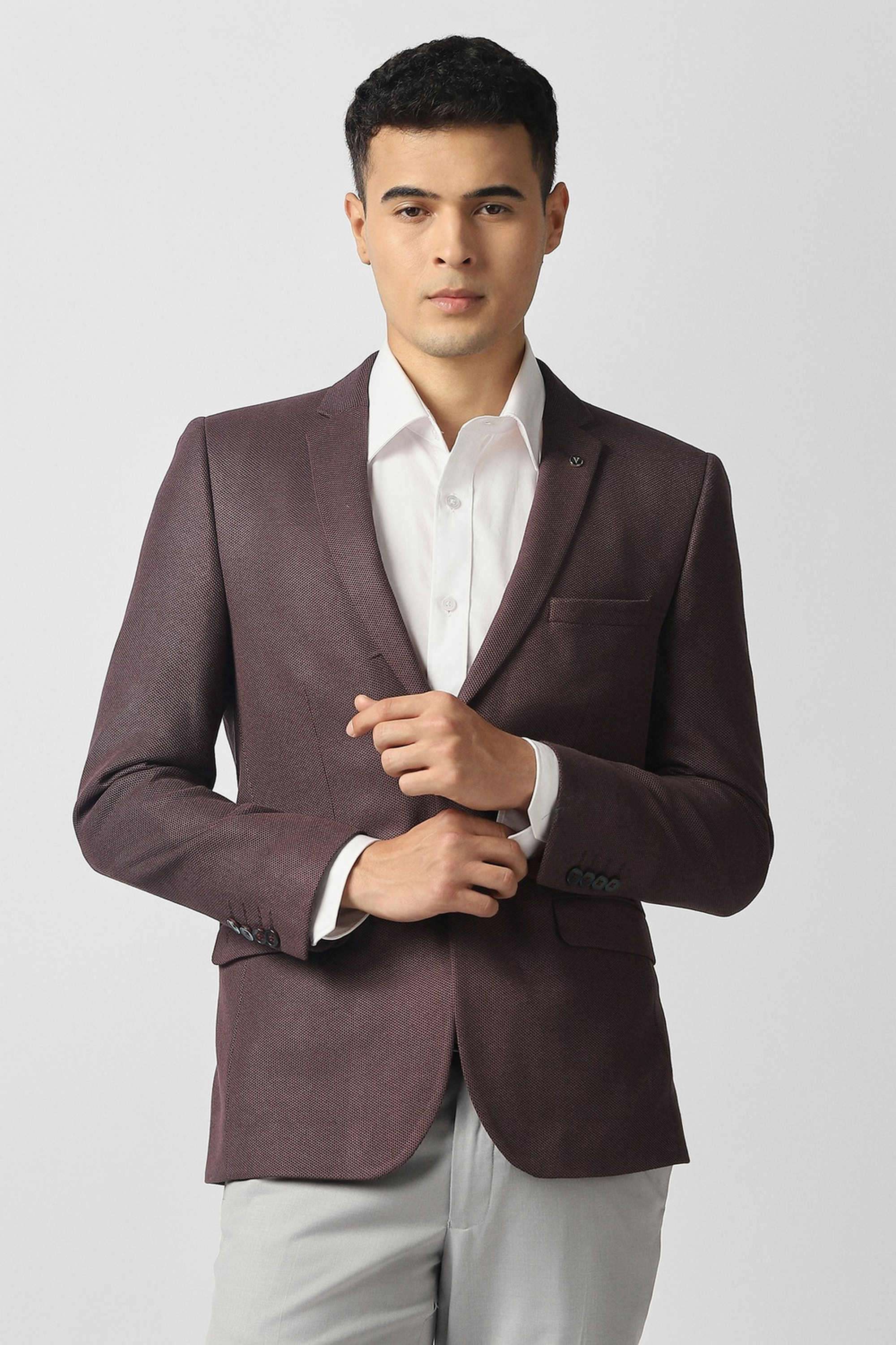 Textured-Polyester-Blend-Super-Slim-Fit-Men-s-Formal-Blazer
