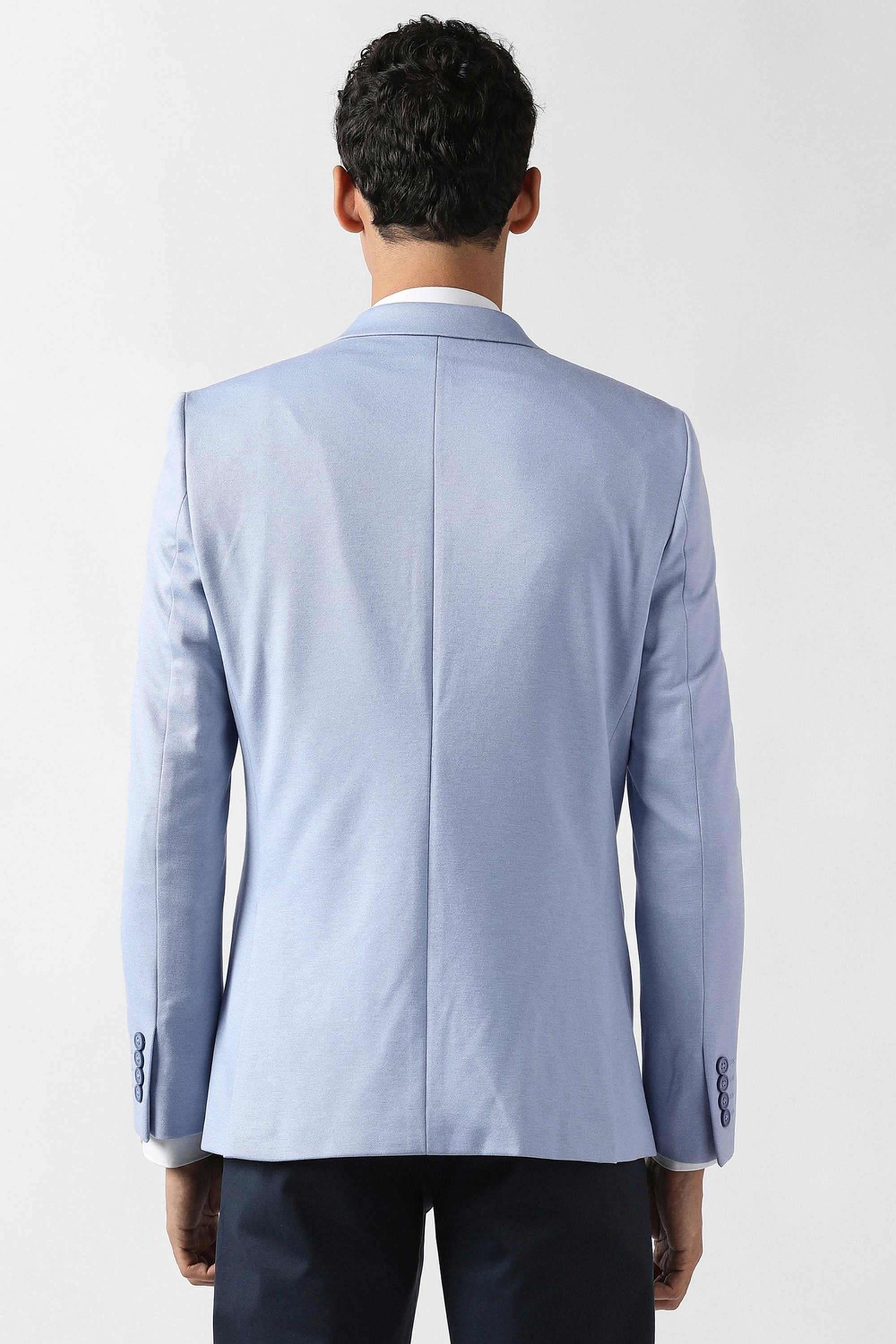 Solid-Polyester-Viscose-Super-Slim-Fit-Men-s-Formal-Blazer