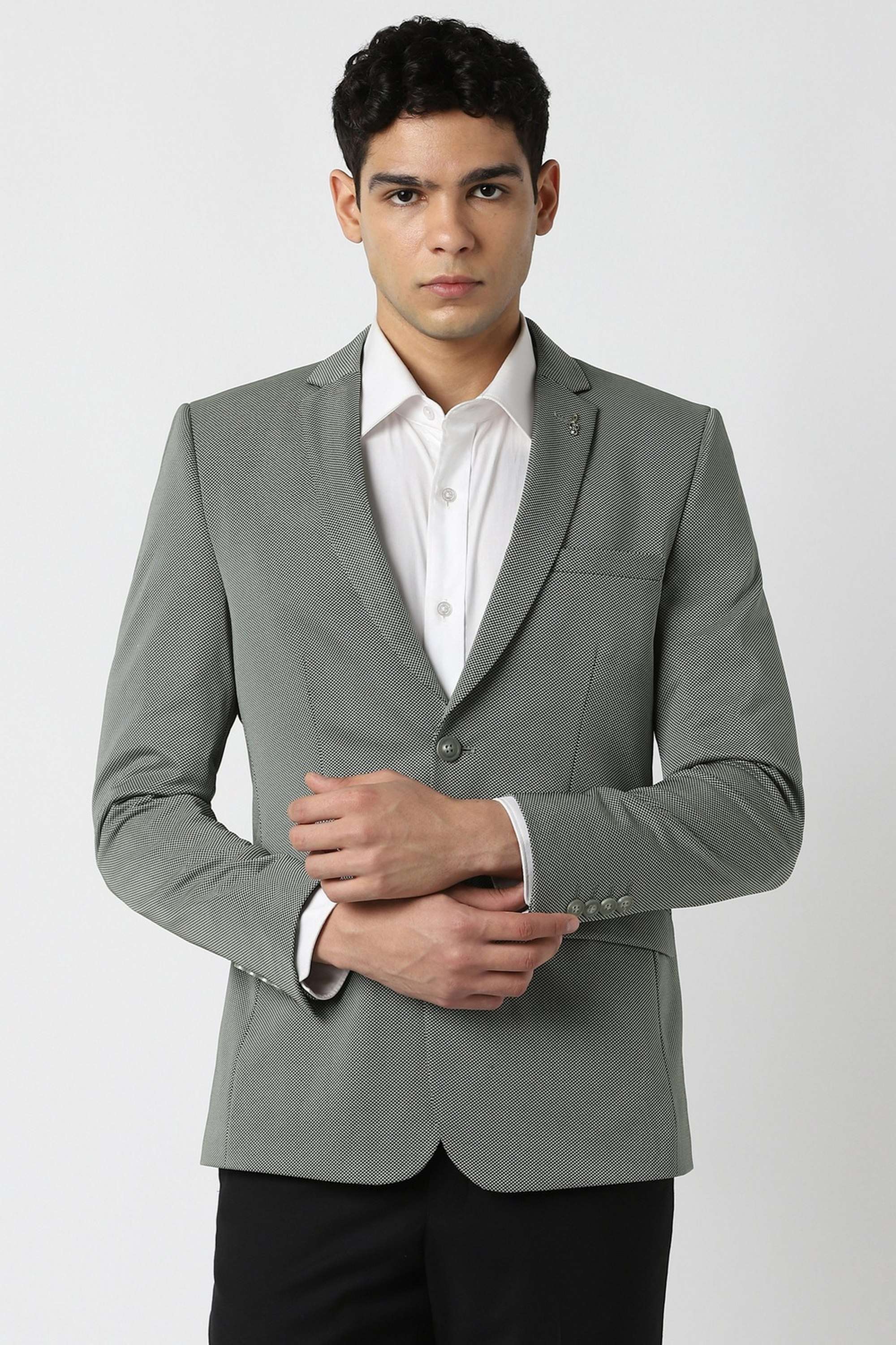 Checks-Viscose-Super-Slim-Fit-Men-s-Formal-Blazer