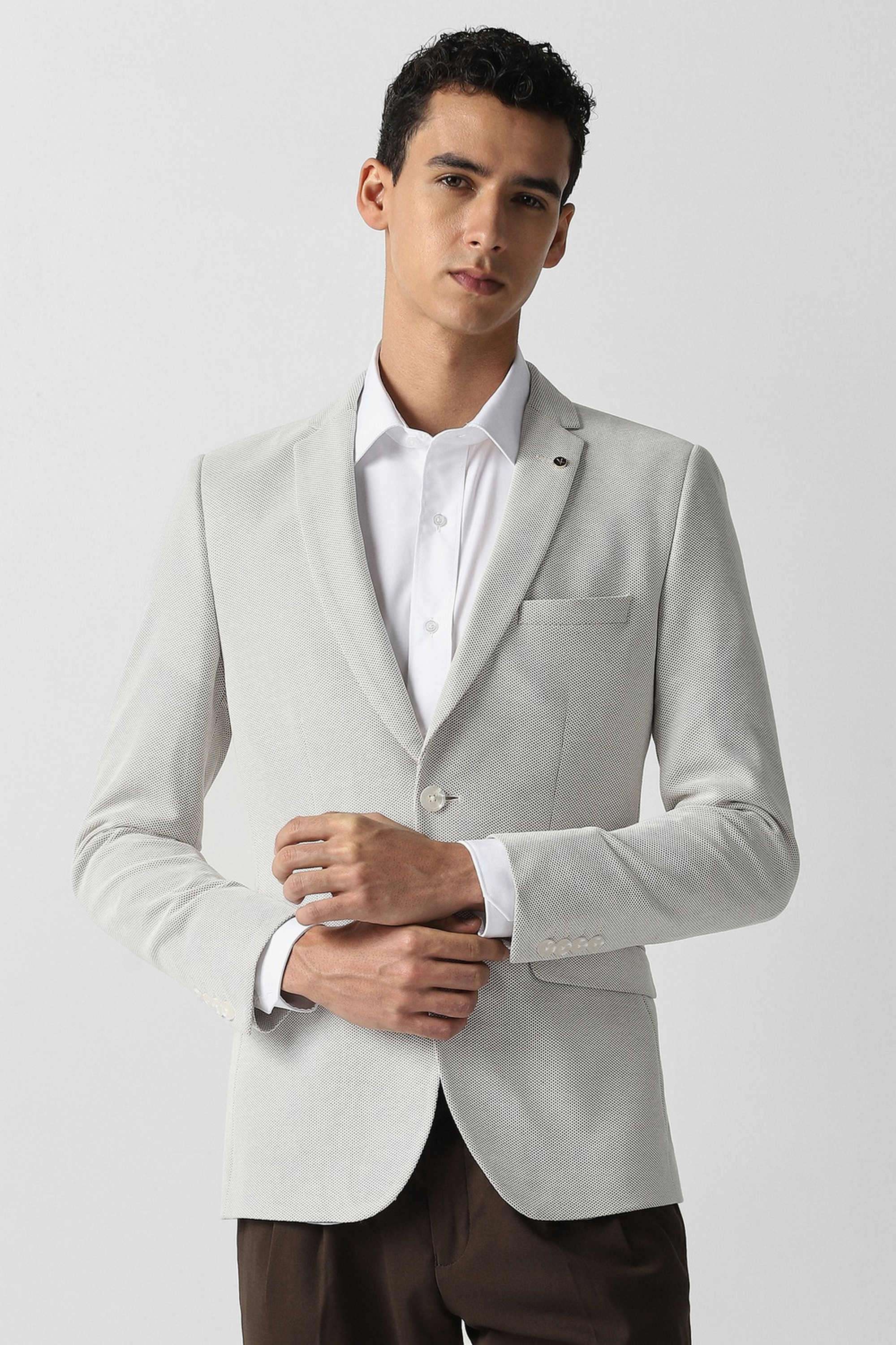 Textured-Polyester-Blend-Super-Slim-Fit-Men-s-Formal-Blazer