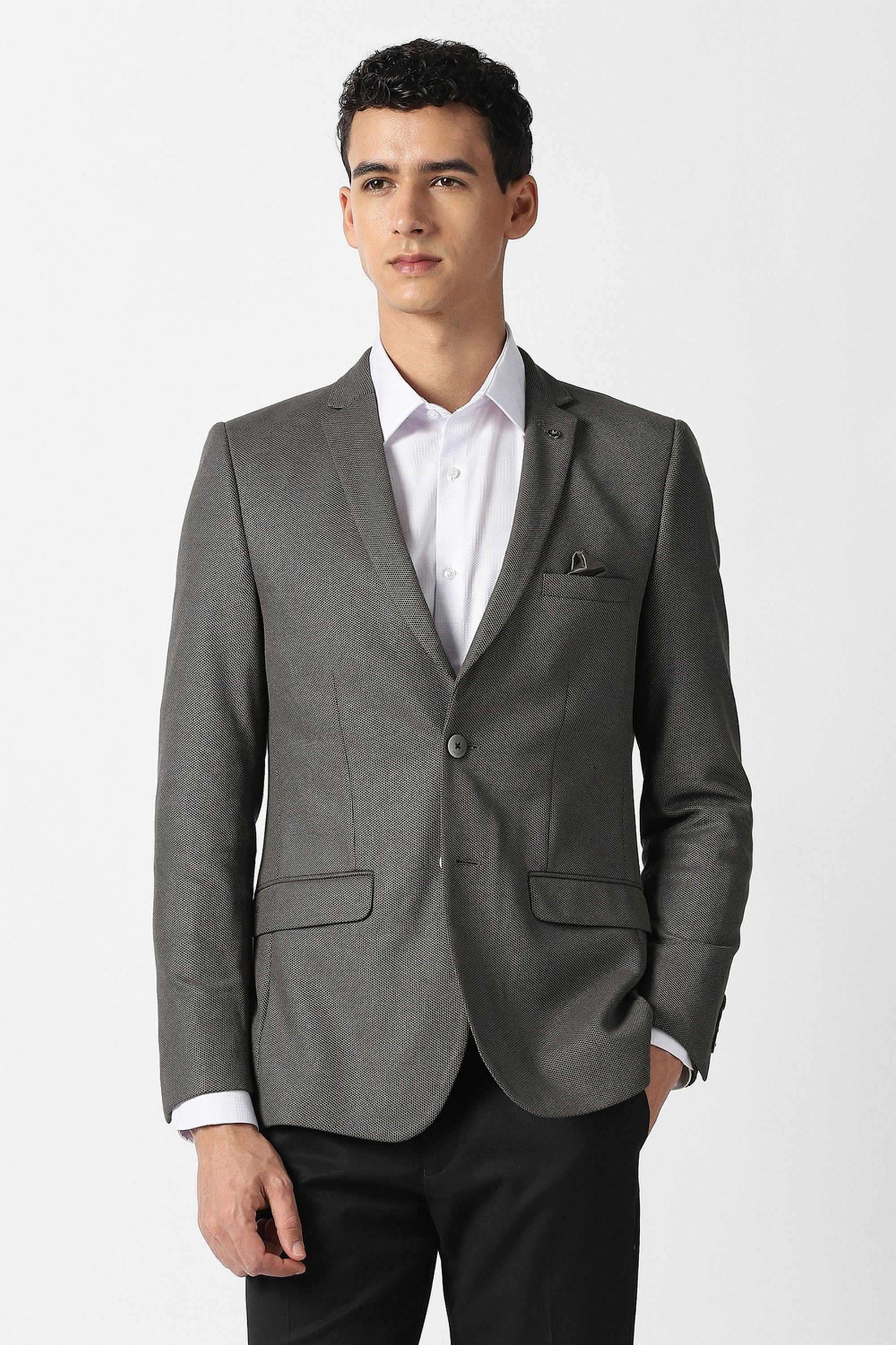 Textured-Polyester-Blend-Super-Slim-Fit-Men-s-Formal-Blazer