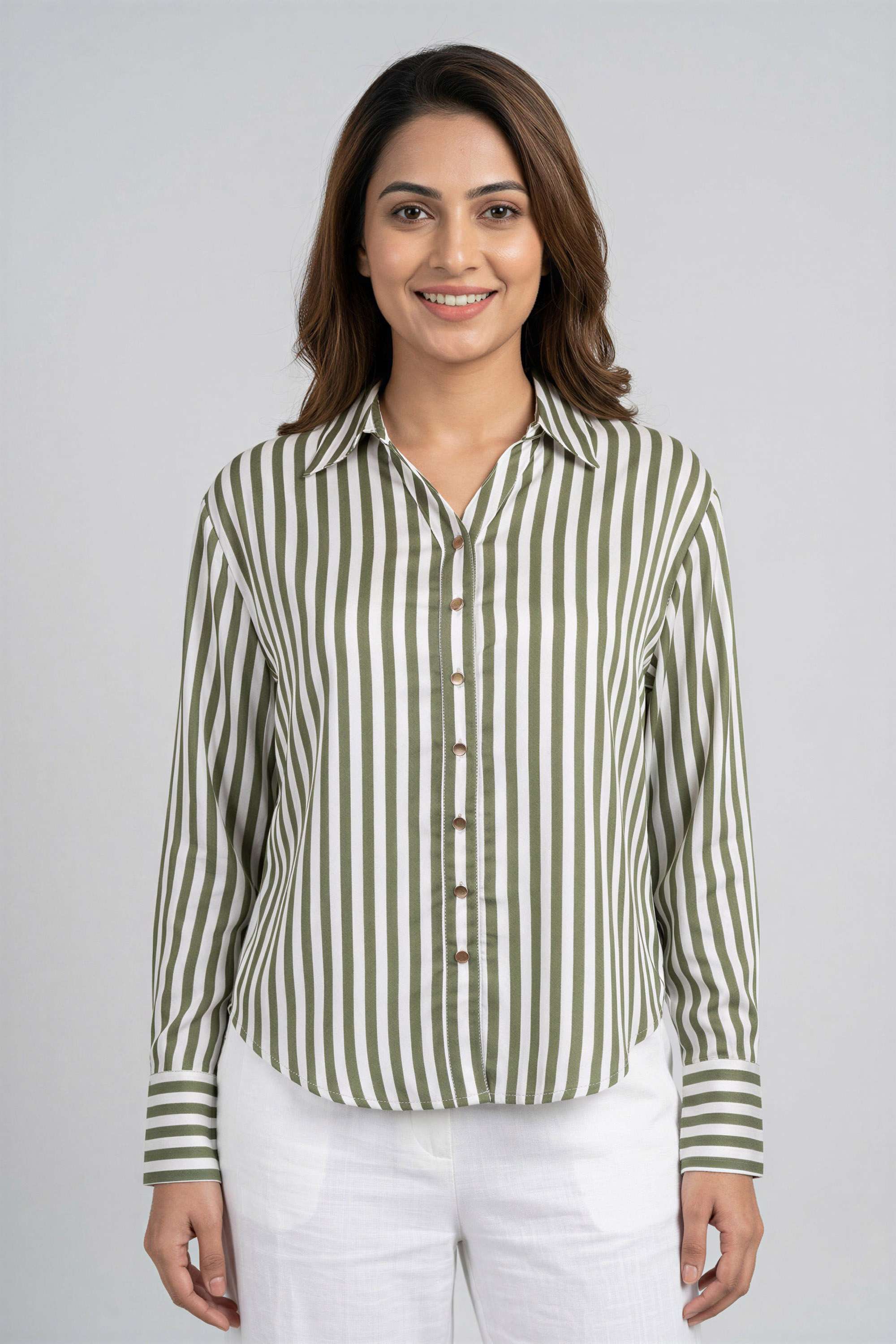 stop Printed Collared Viscose Women's Casual Wear Shirt-picture-22