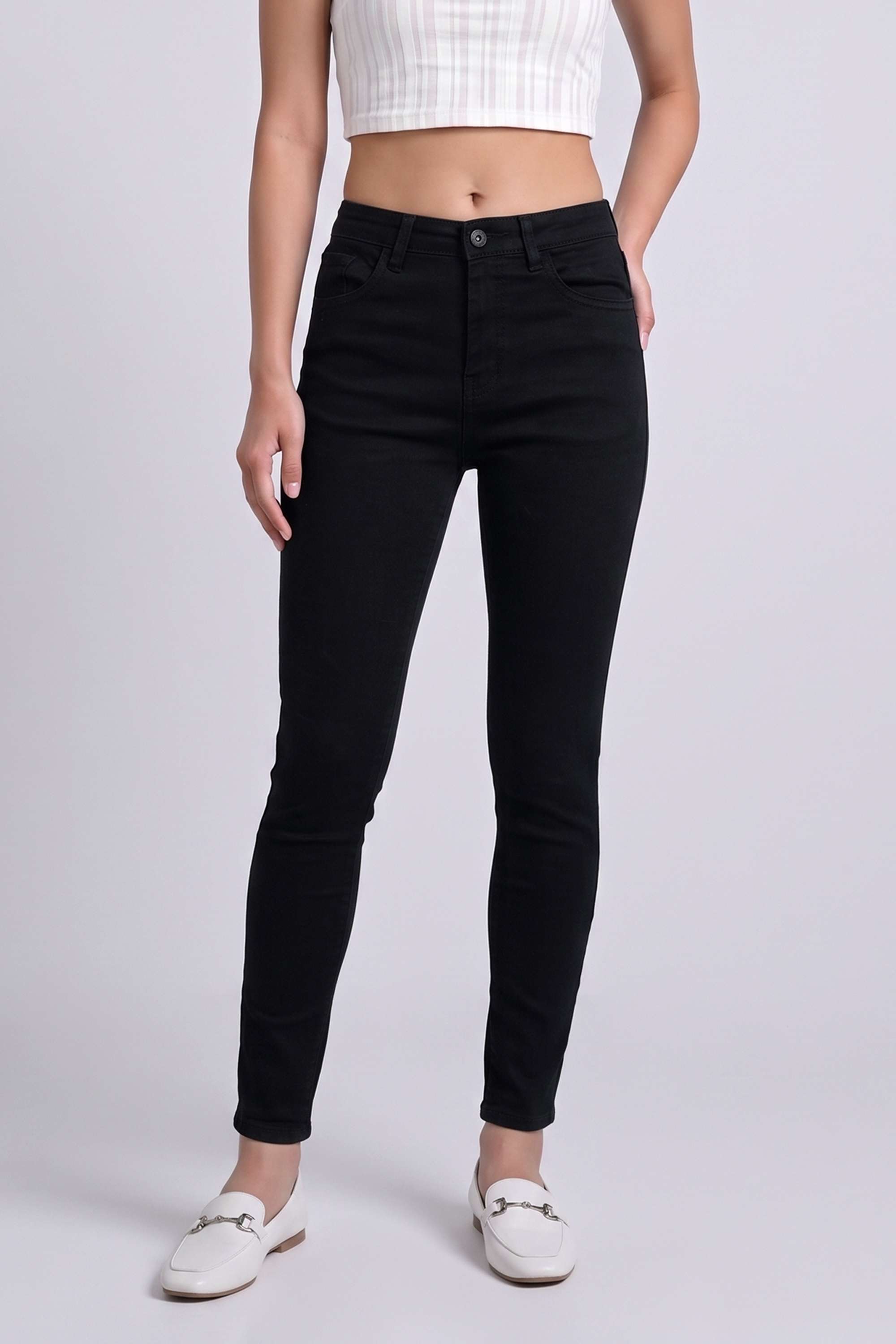 life High Rise Denim Skinny Fit Women's Jeans-picture-45