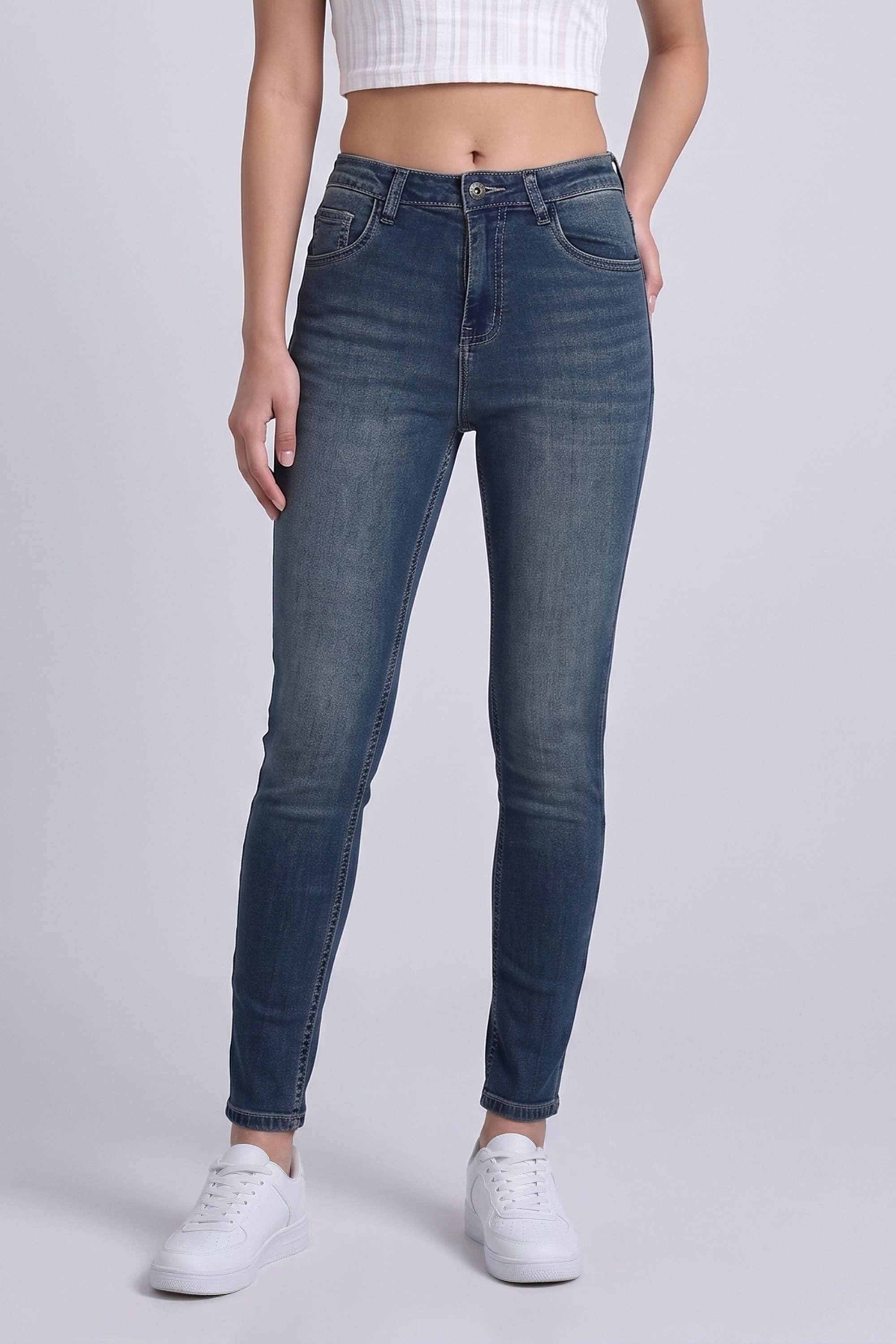 life High Rise Denim Skinny Fit Women Jeans-picture-48