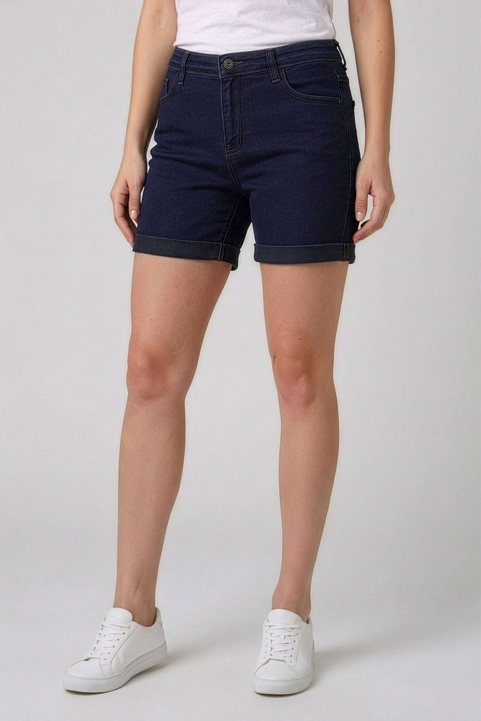 life Regular Fit Mid Thigh Cotton Women's Casual Wear Shorts-picture-28