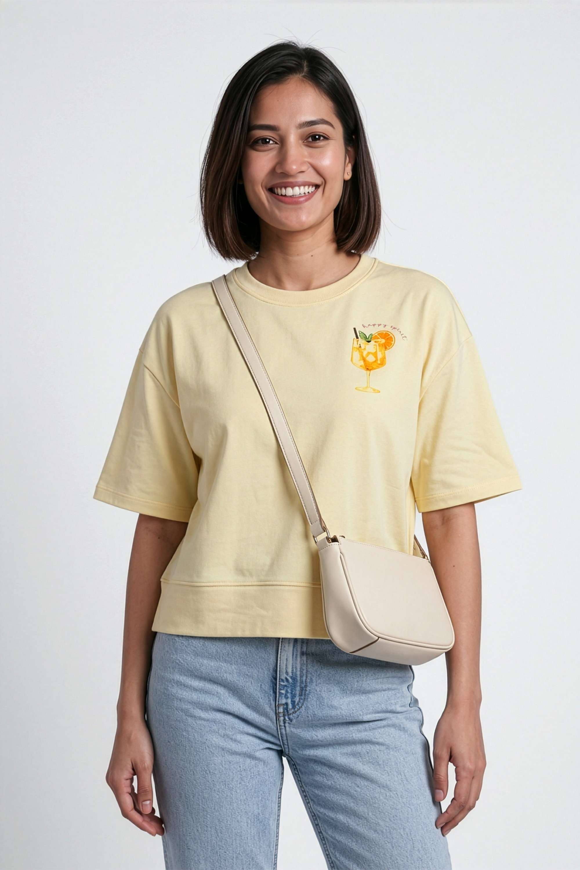 life Printed Cotton Round Neck Women's T-Shirt-picture-43