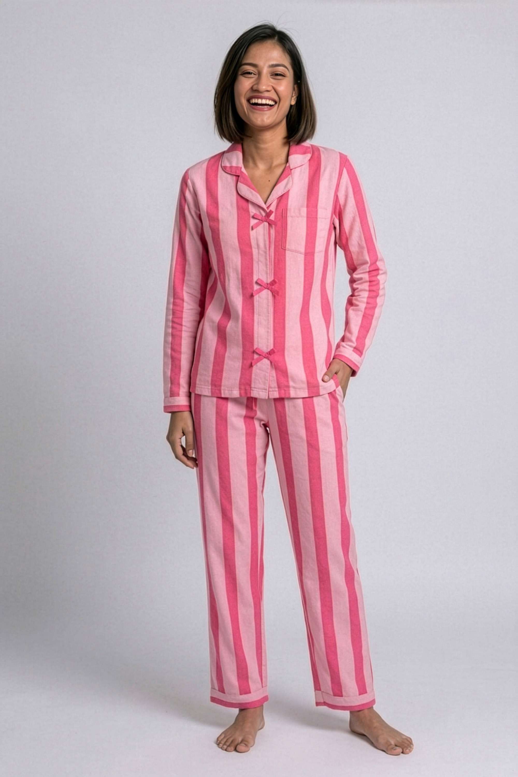 insense Stripes Collared Cotton Women Co-Ord Set-picture-21