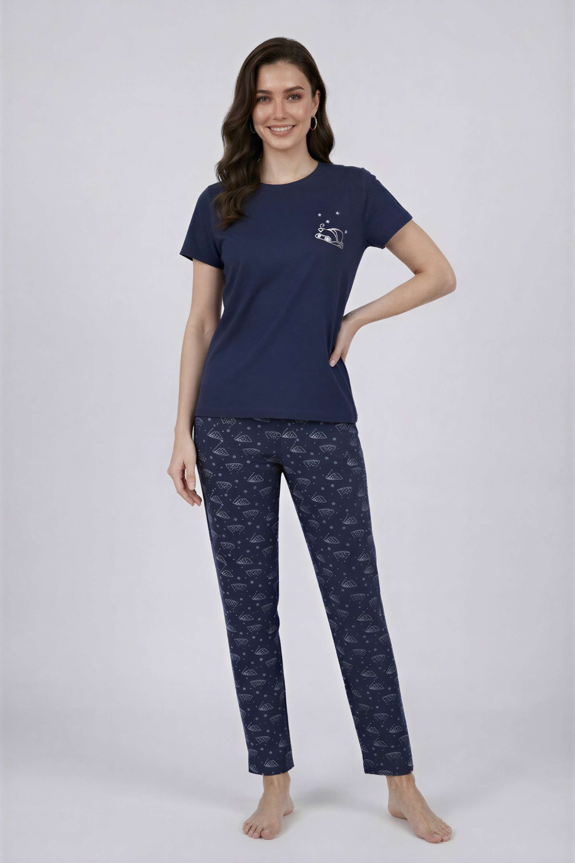 insense Printed Round Neck Cotton Women's Casual Wear Co-Ord Set-picture-20