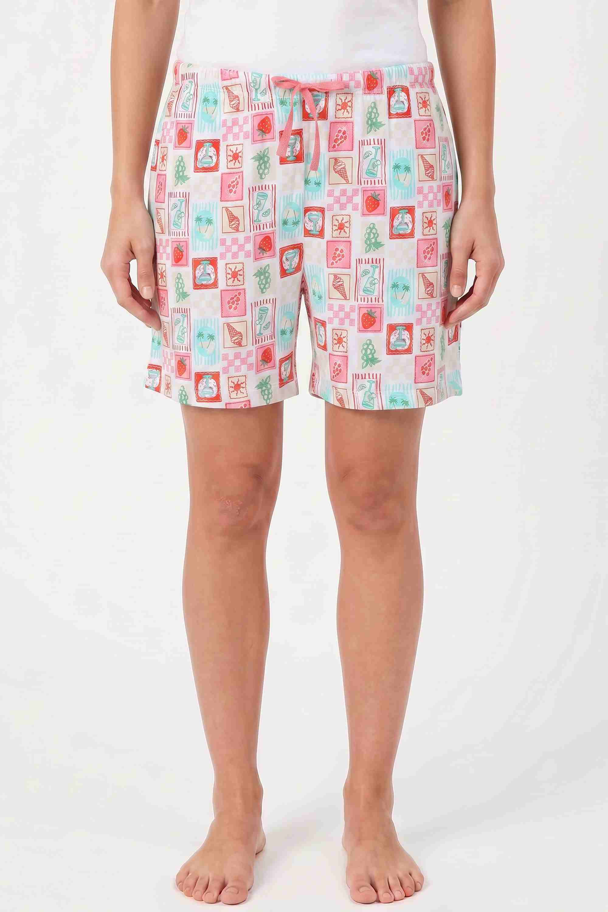 insense Regular Fit Mid Thigh Cotton Women's Casual Wear Shorts-picture-25