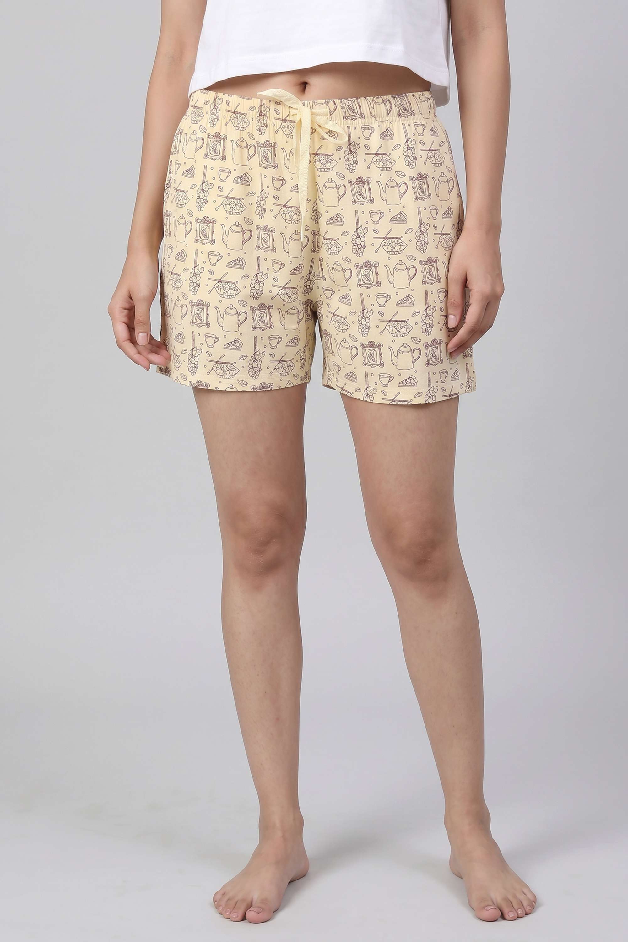 insense Regular Fit Mid Thigh Cotton Women's Casual Wear Shorts-picture-33