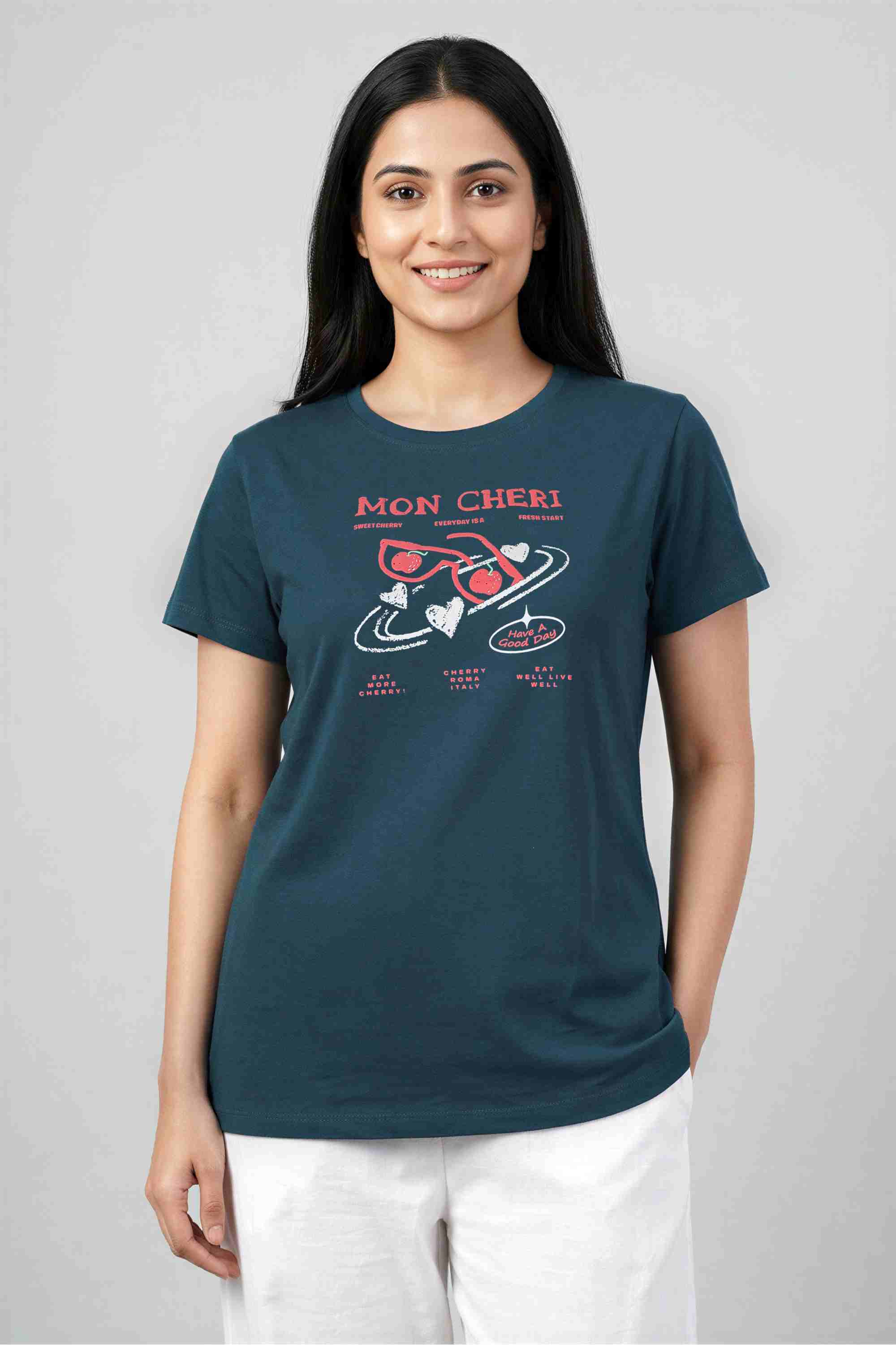 insense Printed Cotton Round Neck Women's Top-picture-24